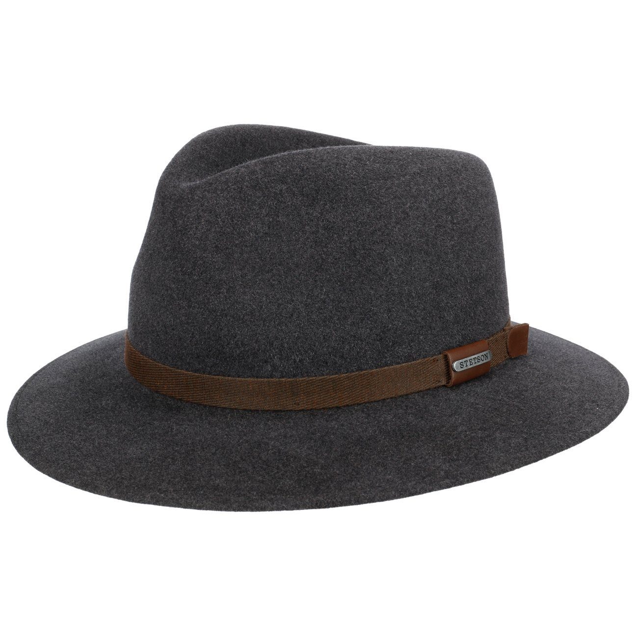 Stetson Filzhut (1-St) Filzhut, Made in the EU grau-meliert