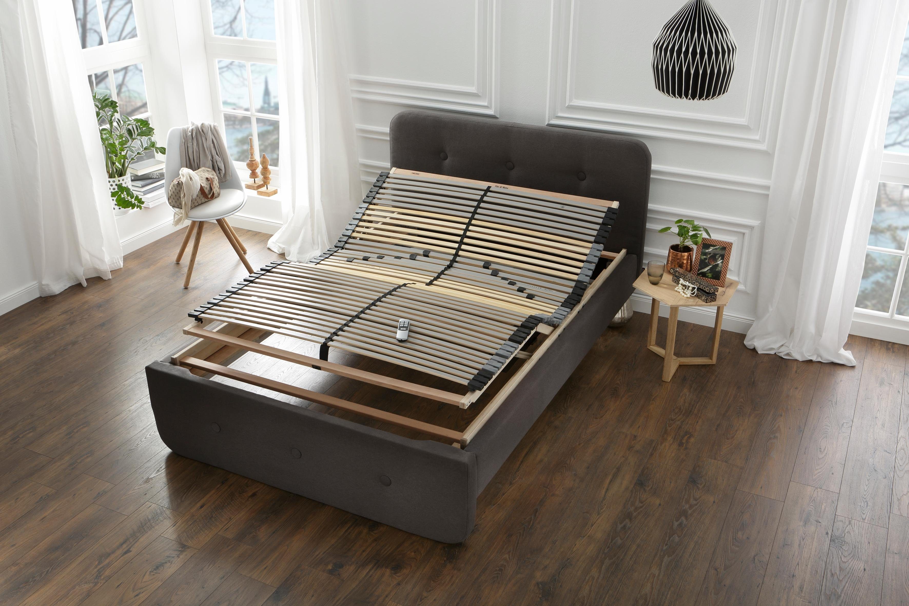 Lattenrost mit Motor Flex Motor Funk, Beco, Kopfteil motorisch verstellbar, günstig online kaufen