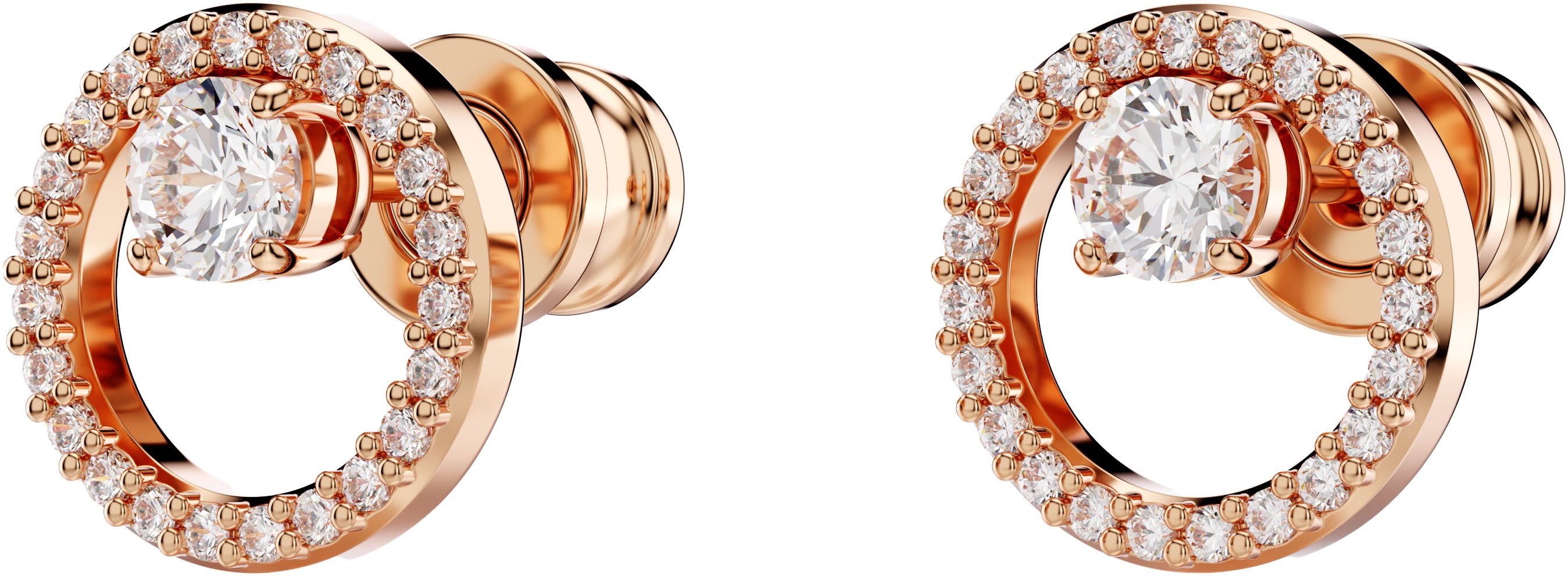 Swarovski Paar Ohrstecker Constella Pavé, mit Swarovski® Zirkonia (synth)