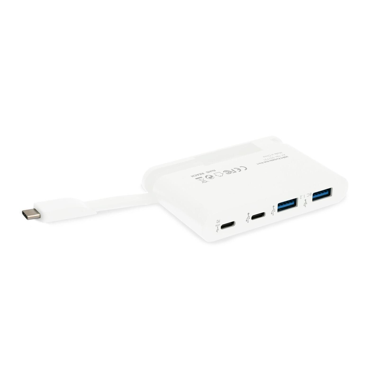 DICOTA Laptop-Dockingstation Dicota USB-C Portable Hub 4-in-1