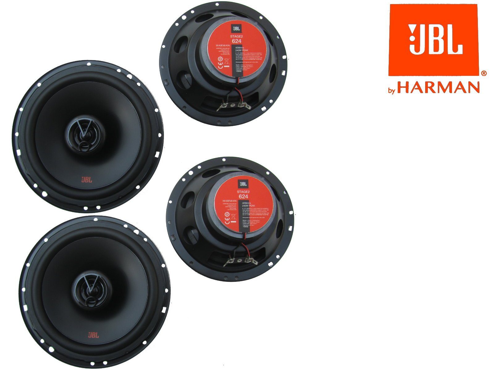 JBL Seat Hinten Vorn Subwoofer Auto-Lautsprecher 1M aktiv für (680 DSX Lautsprecher Leon Tür W) Set