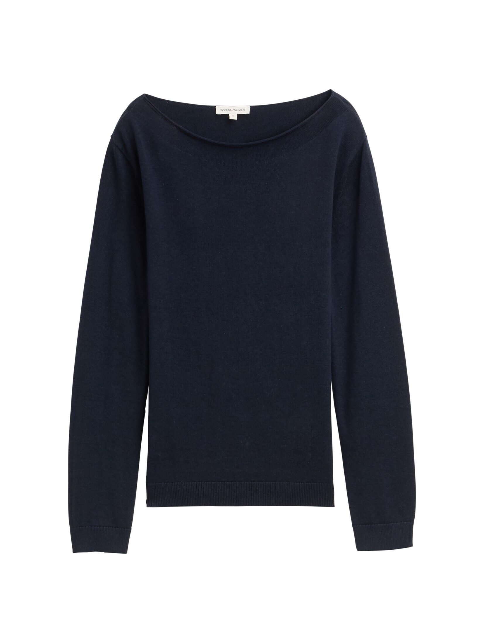 TOM TAILOR Strickpullover Strickpullover mit U-Boot-Ausschnitt günstig online kaufen
