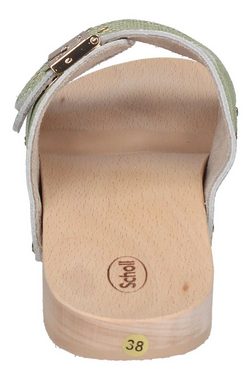 Scholl PESCURA 2 STRAPS FLEX Keilpantolette Light Green