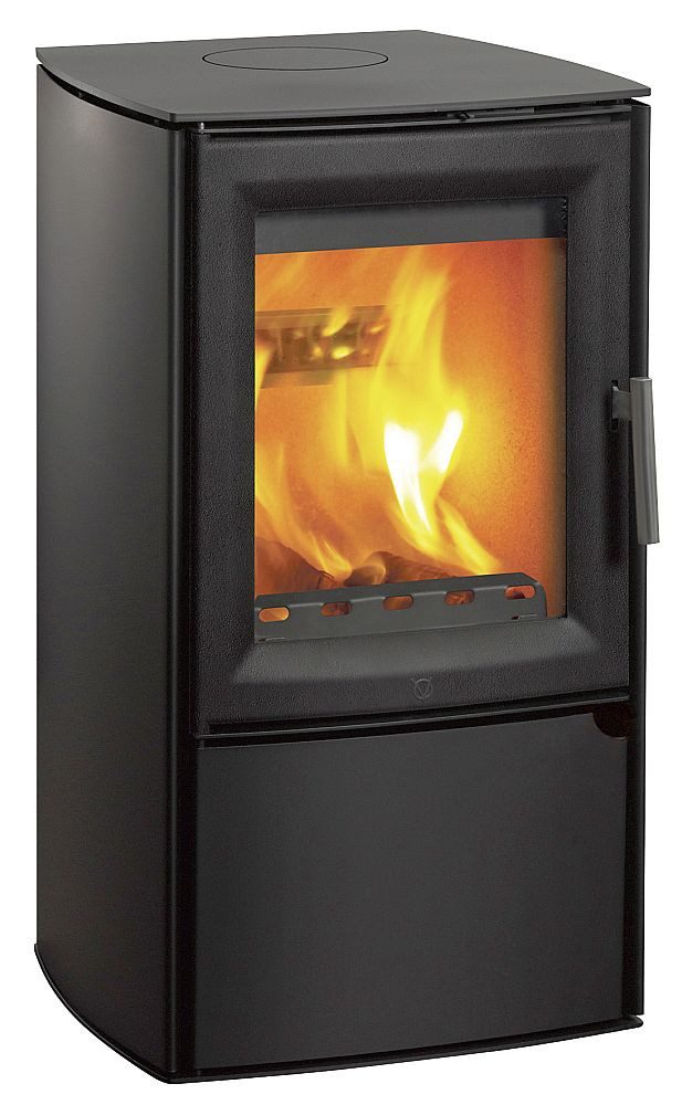 VARDE OVNE Kaminofen Varde Ovne Aura 3 Kaminofen Stahl Schwarz V100027, Kaminofen, Brennraumrost: Gusseisen