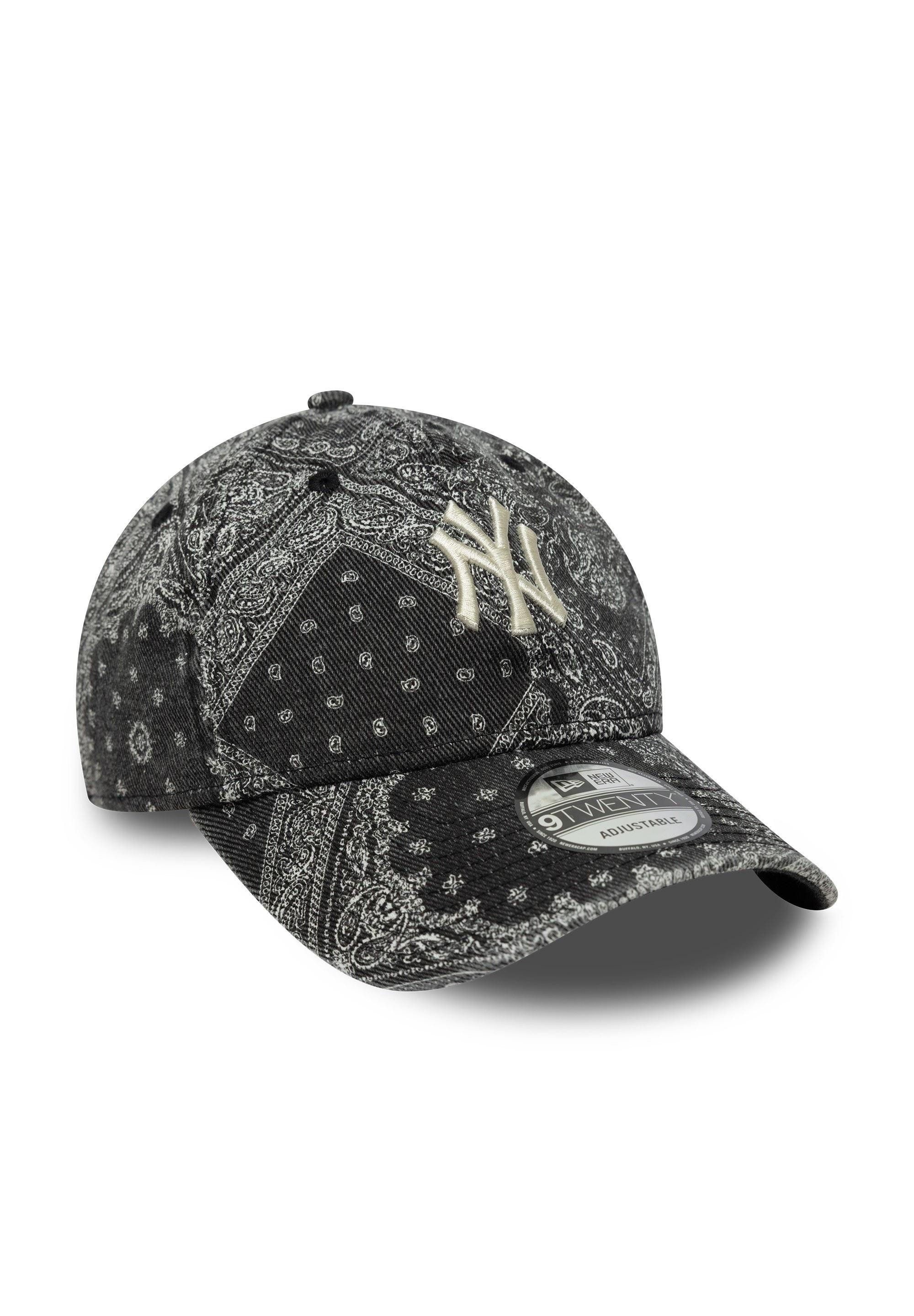 New Era Baseball Cap New York Yankees New Era MLB Washed Paisley 9Twenty Cap Schwarz (1-St)