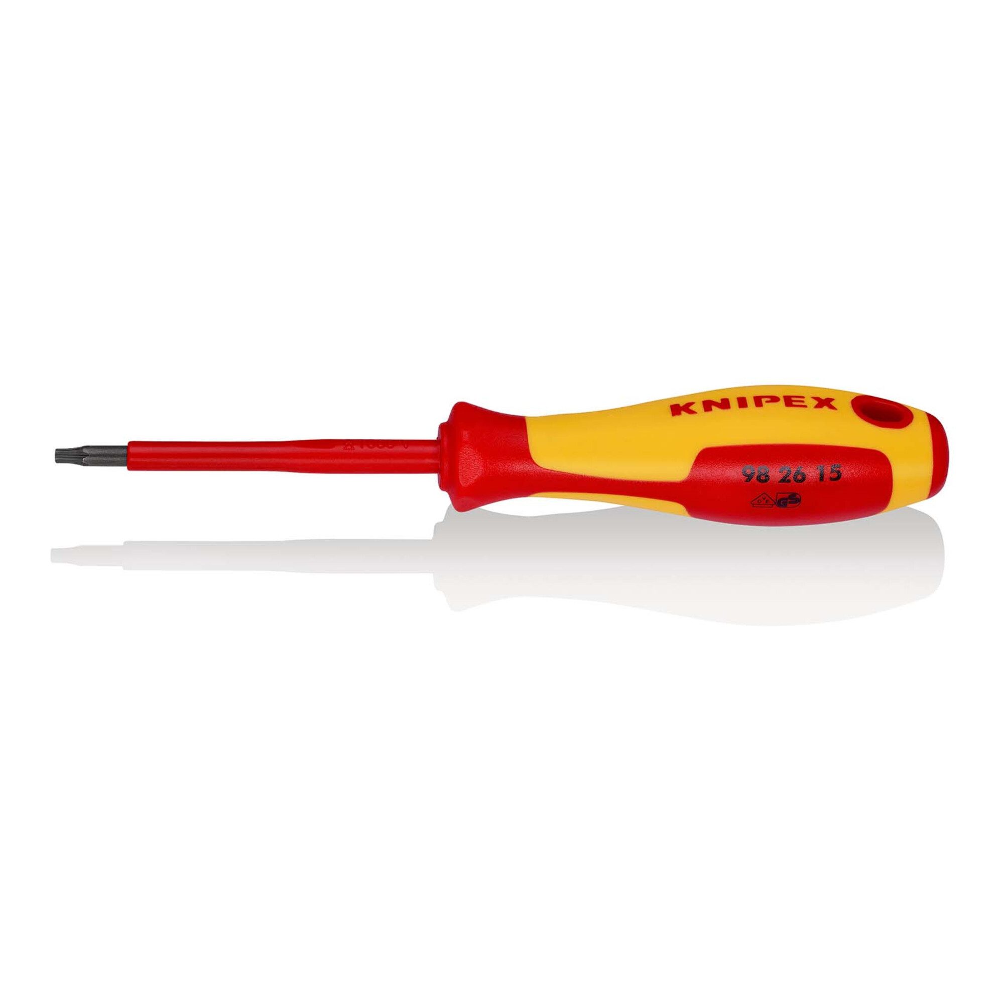 Knipex Elektro-Schraubendreher KNIPEX 98 26 15 Schraubendreher für TX-Schrauben isolierender