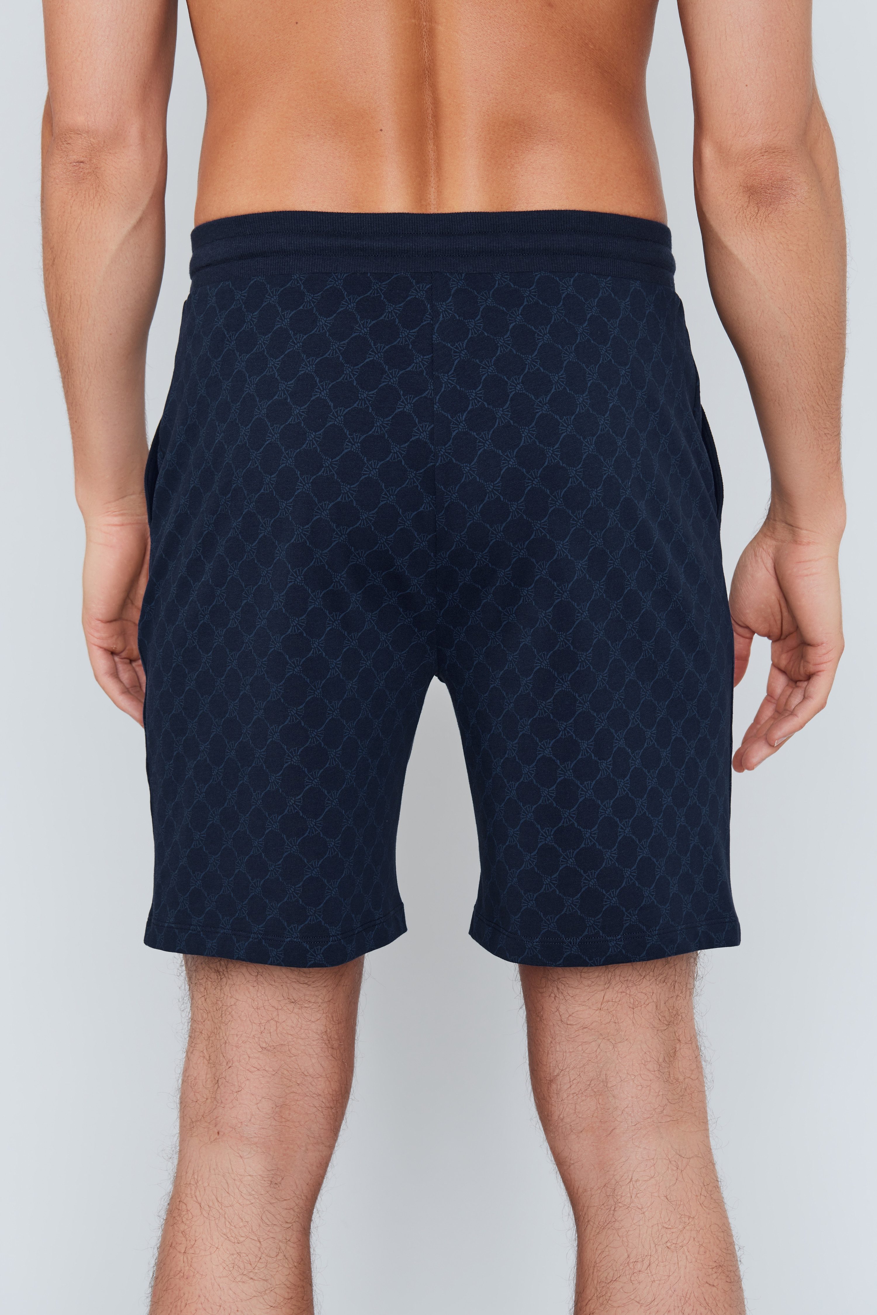 JOOP! Shorts Leisure mit Cornflower-Alloverprint, elastischer Bund