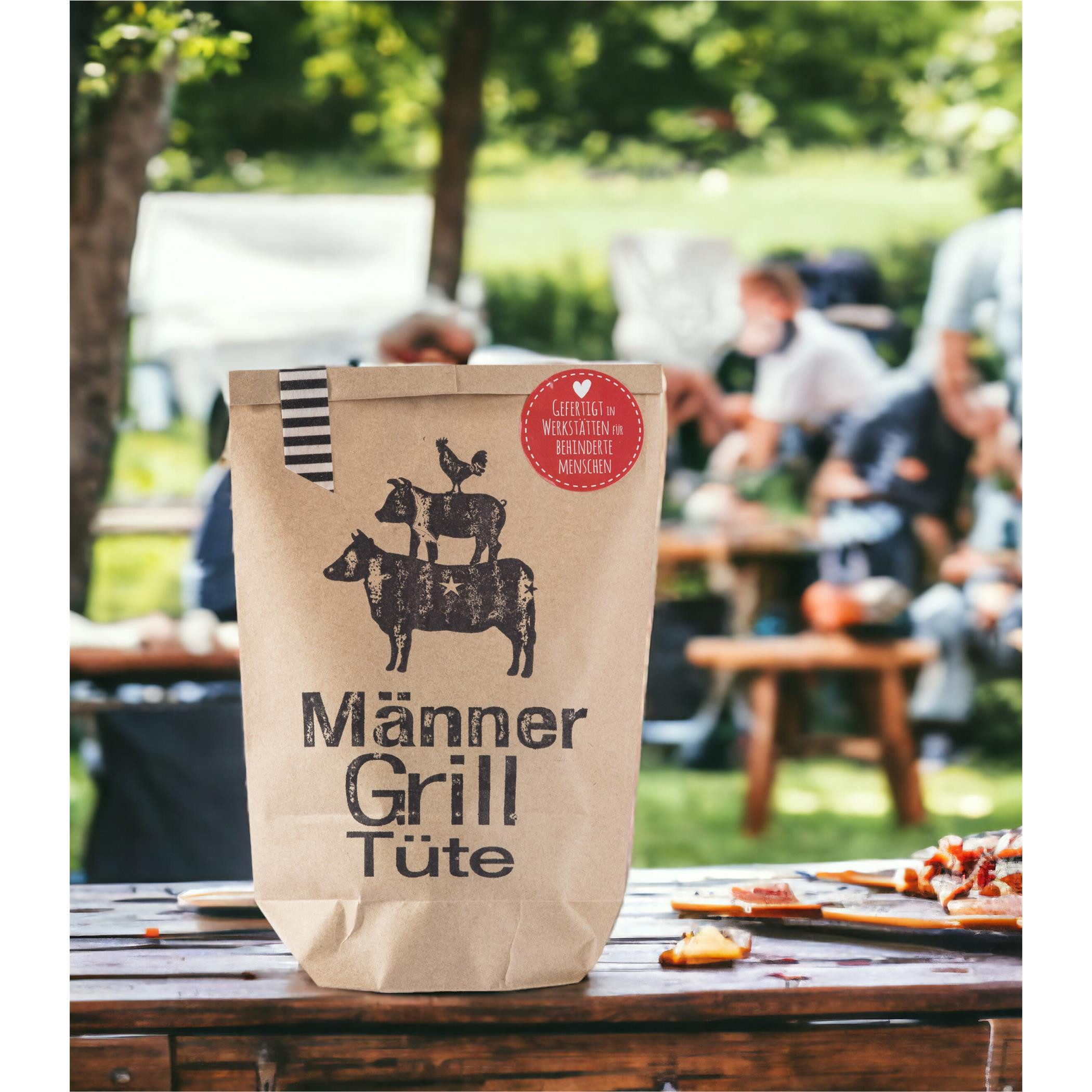Wunderle Wundertüte Männer Grill Wundertüte für perfekte Grillabende, Mitbringsel, Geschenk, Geschenkidee zum Grillen Essen, für Männer