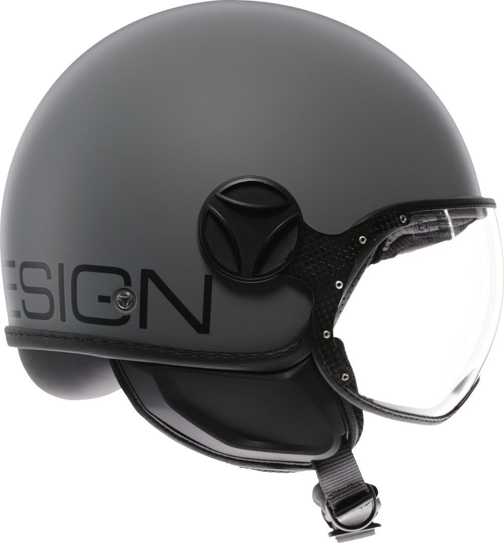 Momo Motorradhelm FGTR Classic Mono S26 Jethelm, vorbereitet für Kommunikationssystem