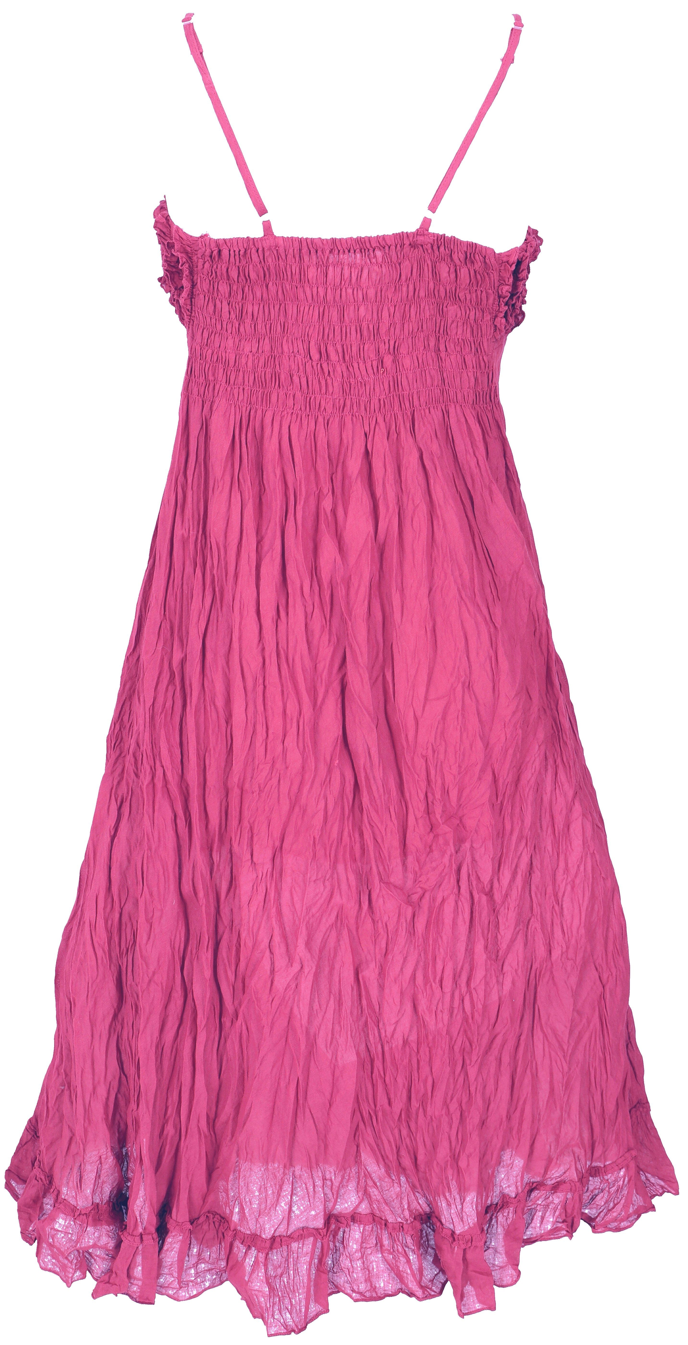Guru-Shop Midikleid Boho Sommerkleid, luftiges Krinkelkleid,.. günstig online kaufen