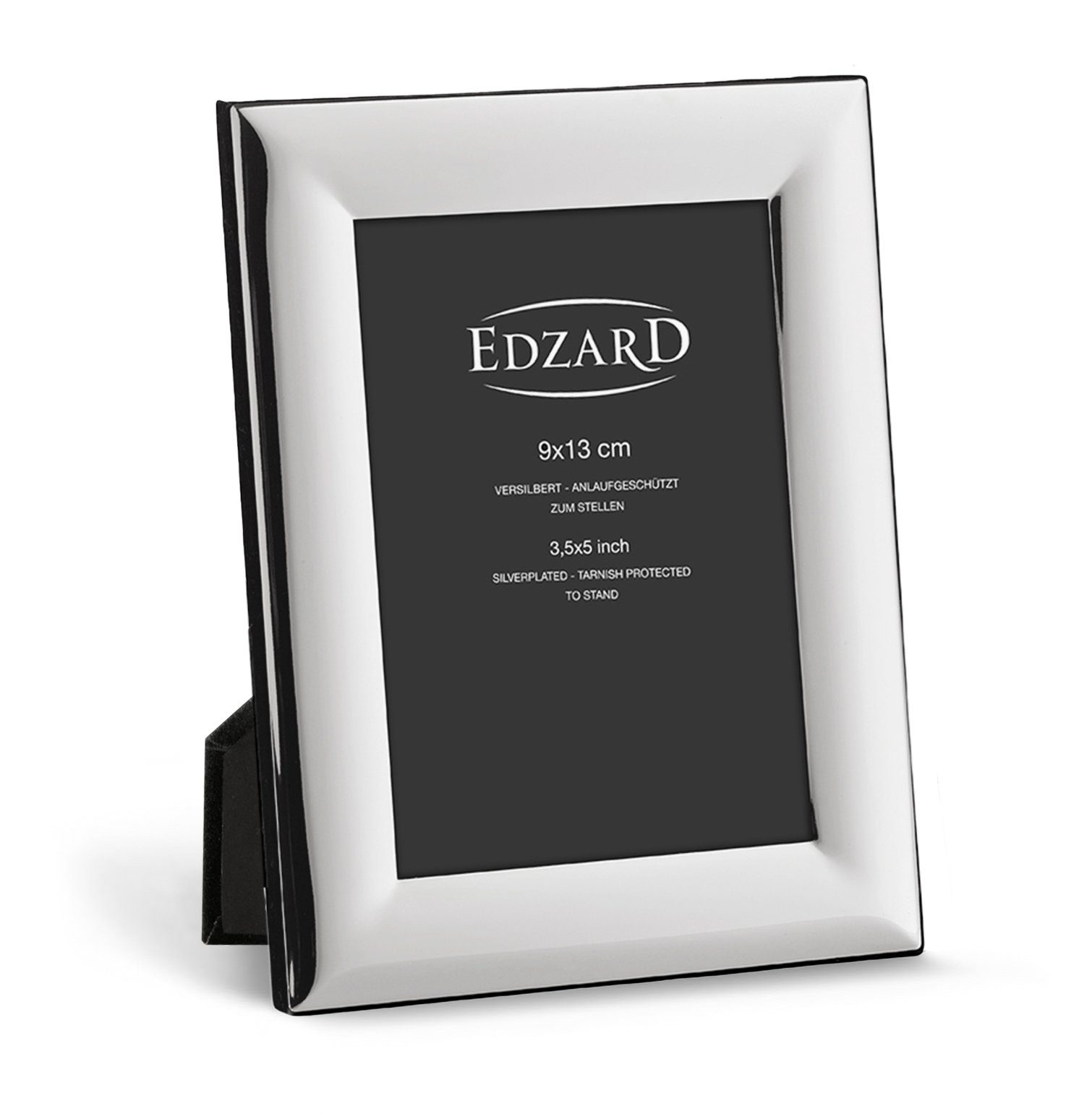 EDZARD Bilderrahmen Gela, versilbert und anlaufgeschützt, für 9x13 cm Foto | Einzelrahmen