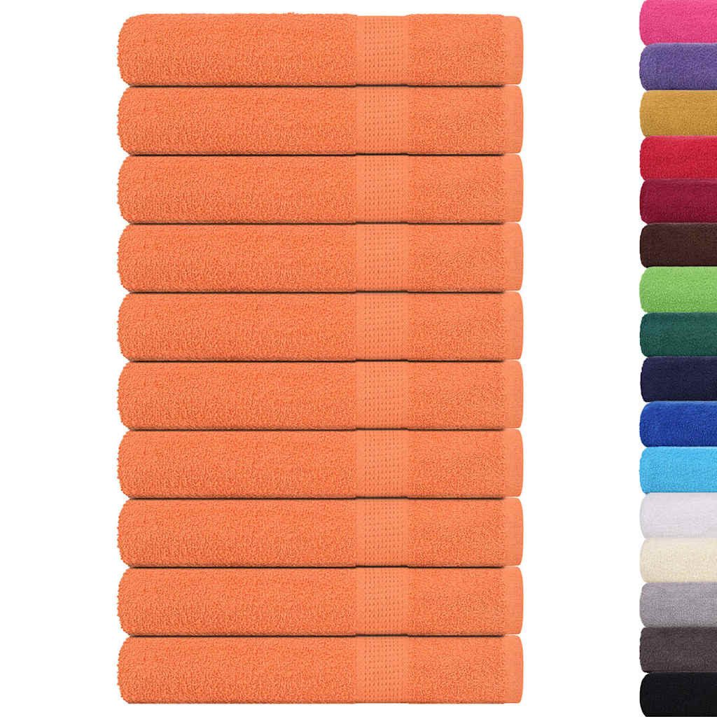 vidaXL Handtuch Saunatücher 10 Stk. Orange günstig online kaufen