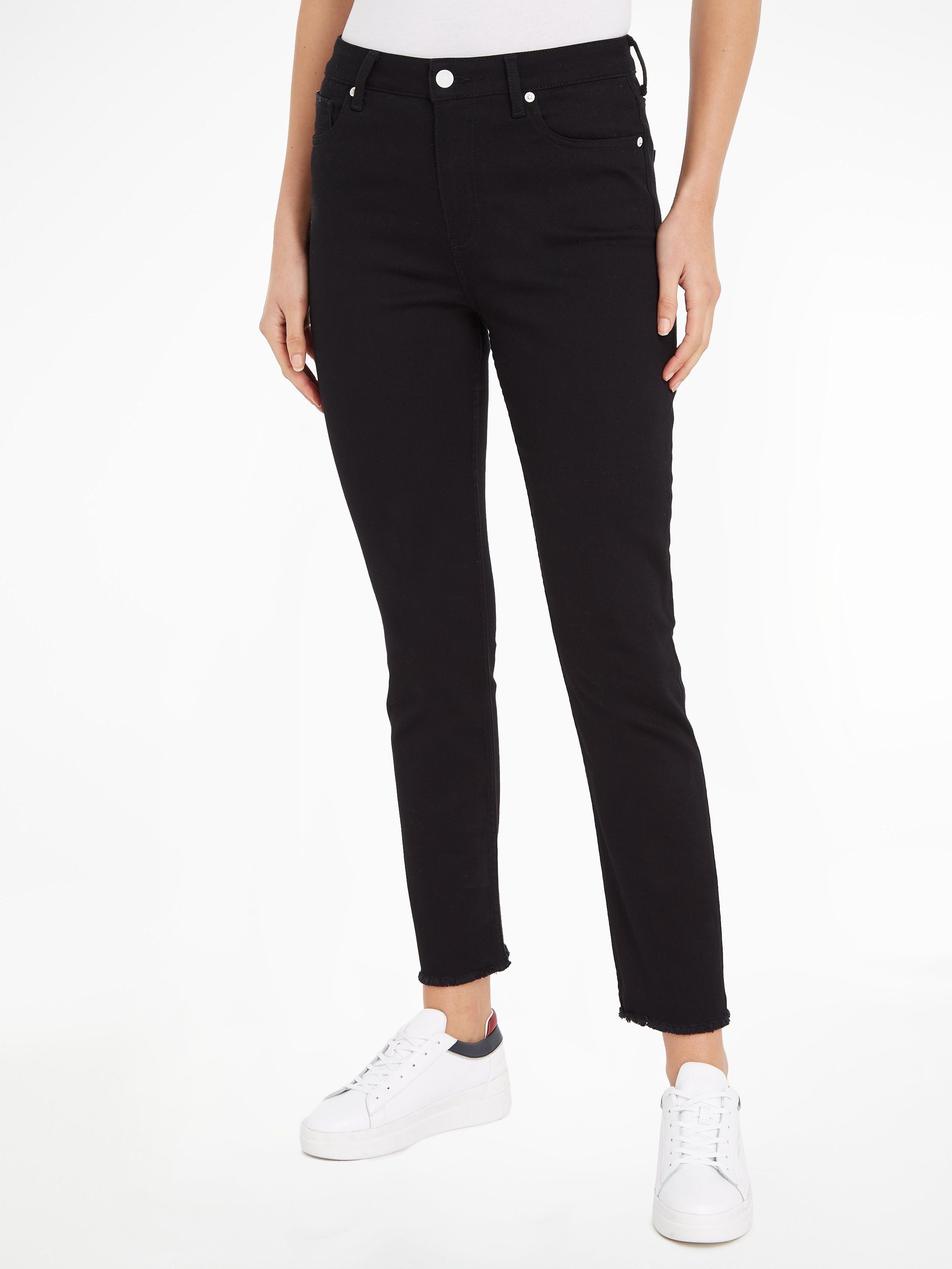 Tommy Hilfiger Slim-fit-Jeans mit Logotpatch