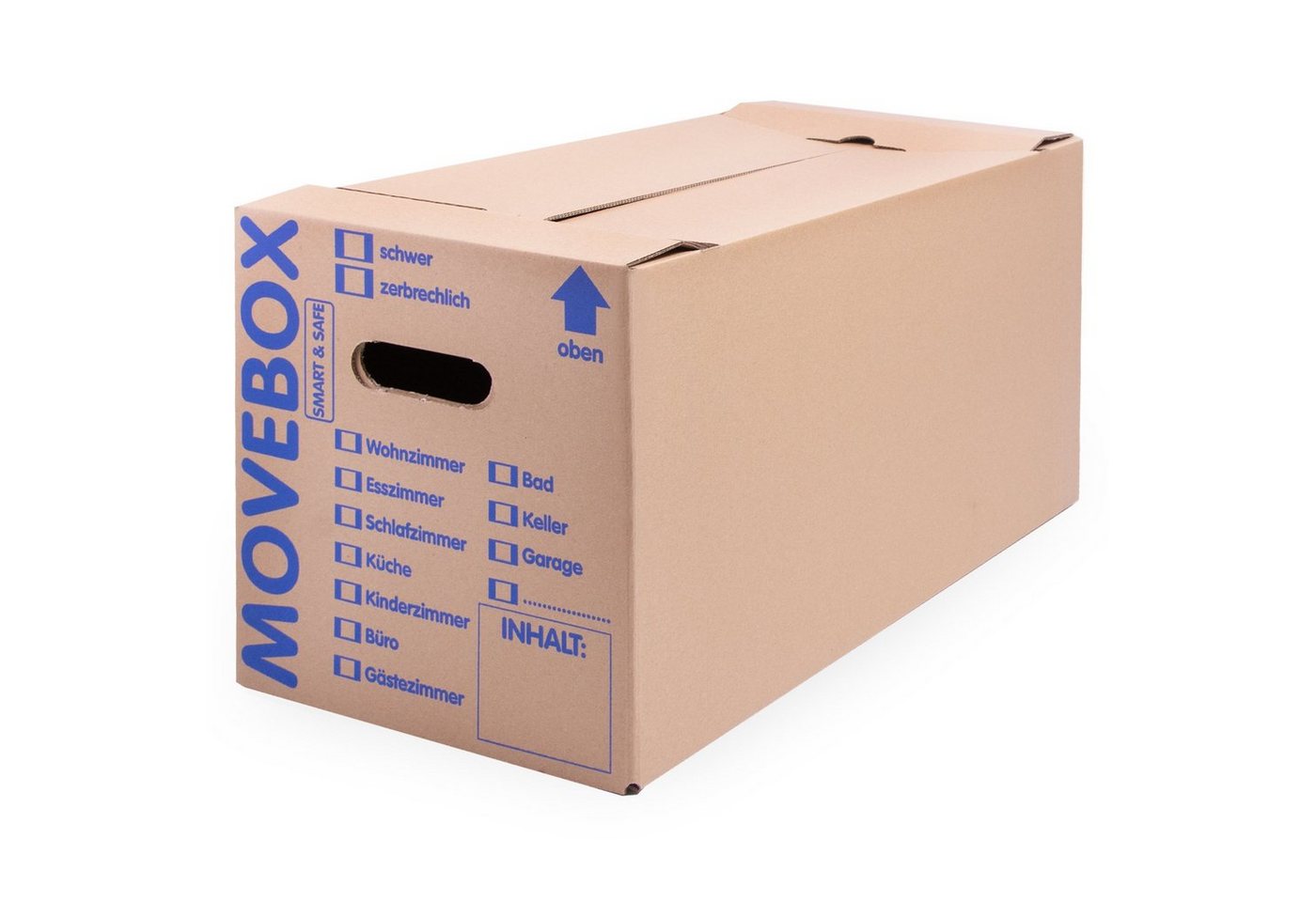 Thumbnail - KK Verpackungen Umzugskarton, 30 Umzugskartons Movebox Smart & Safe Umzugskiste 30 kg Braun