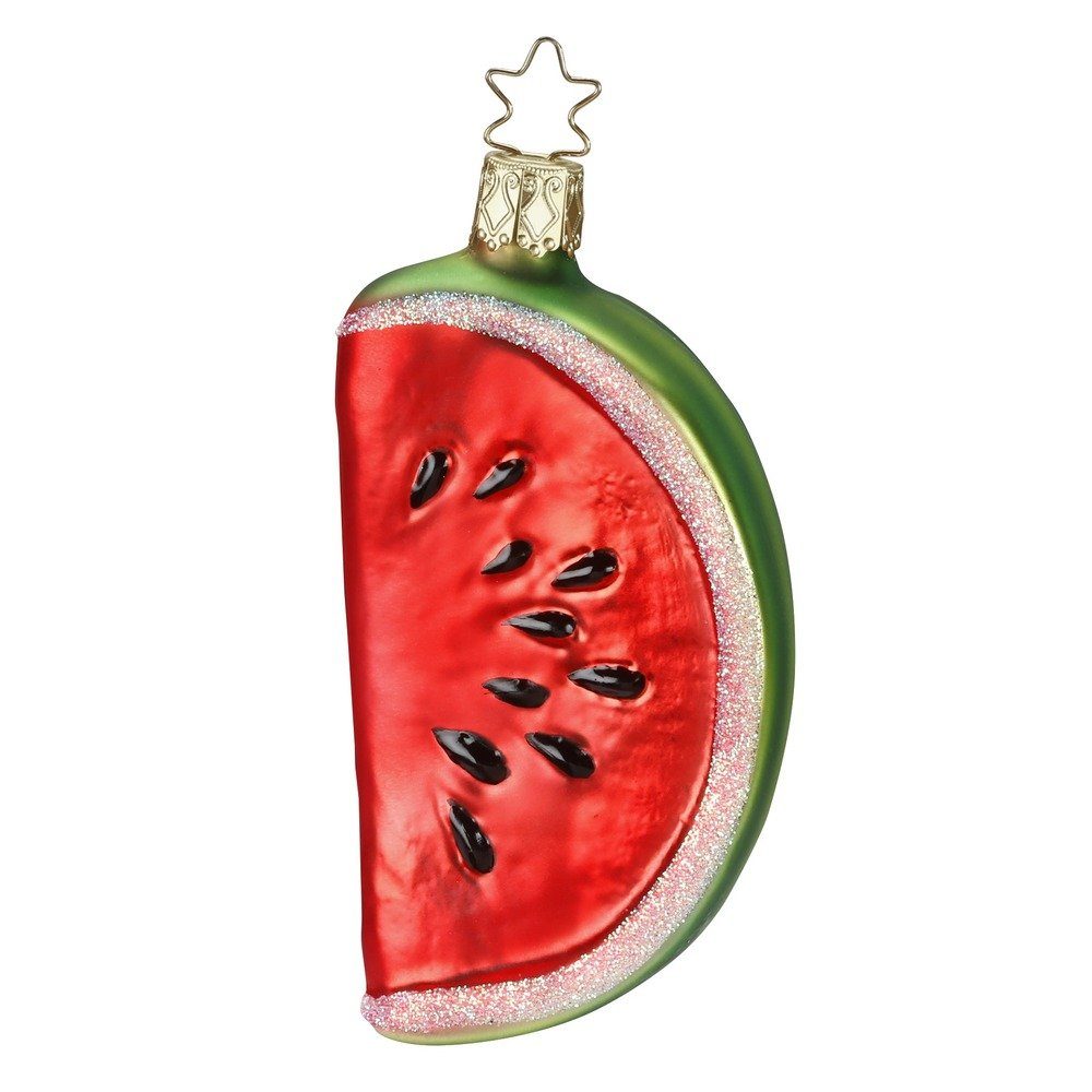 INGEGLAS® Christbaumschmuck IngeGlas Christbaumanhänger Melonenstück