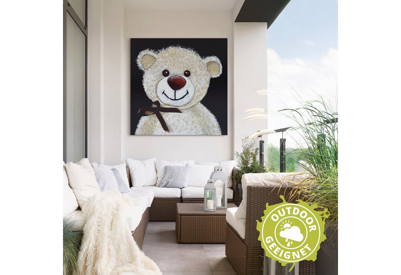Artland Wandbild »Teddybär«, Spielzeuge (1 Stück), in vielen Größen & Produktarten - Alubild / Outdoorbild für den Außenbereich, Leinwandbild, Poster, Wandaufkleber / Wandtattoo auch für Badezimmer geeignet-kaufen