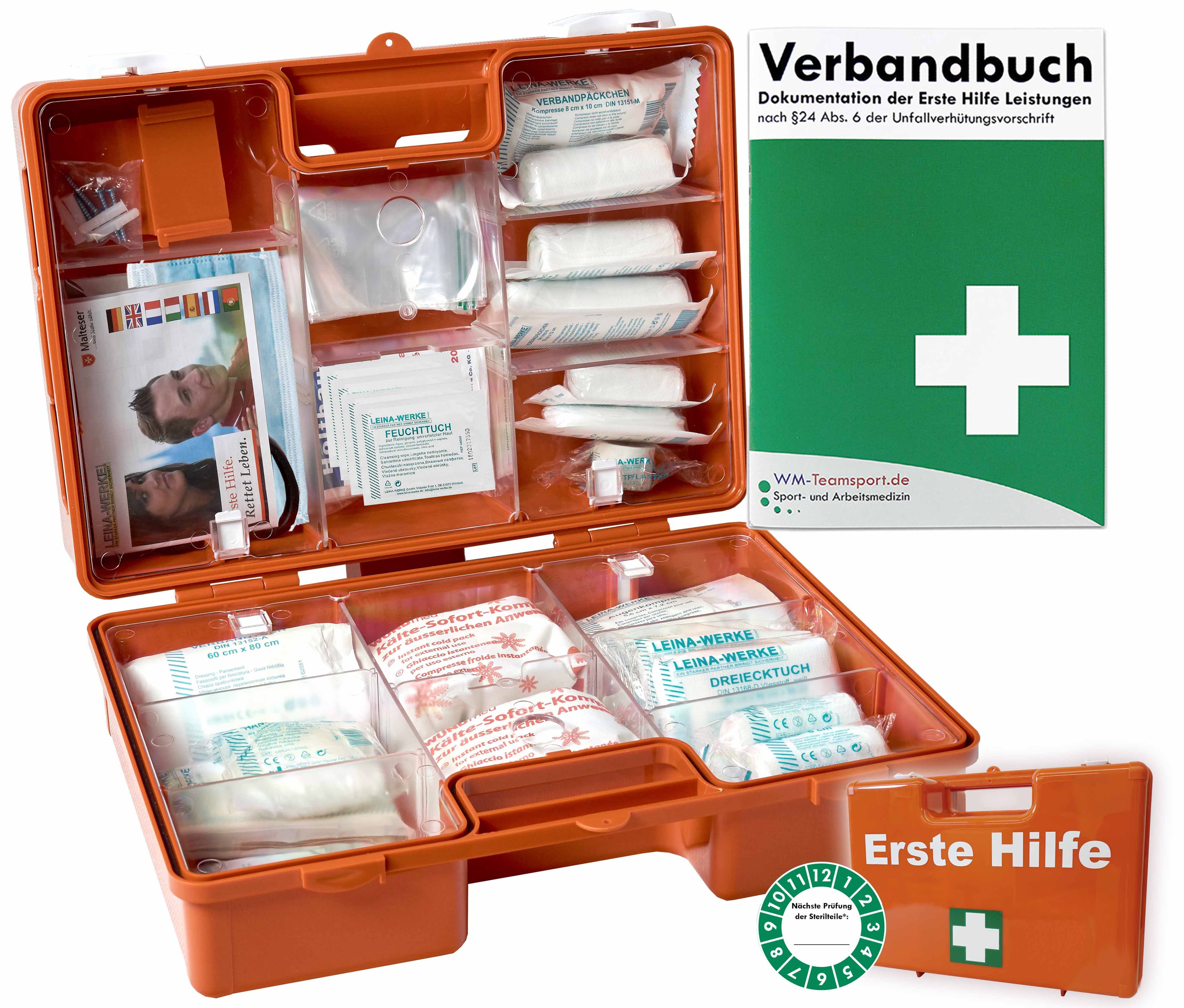 WM-Teamsport Erste-Hilfe-Koffer Erste-Hilfe-Koffer Maxi "PRO" nach aktueller DIN/ EN 13157 (Betriebe)