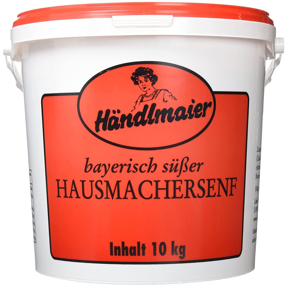 Händlmaier Saucen, Händlmaiers Hausmachersenf süß im Eimer Glutenfrei Der Klassiker 10kg