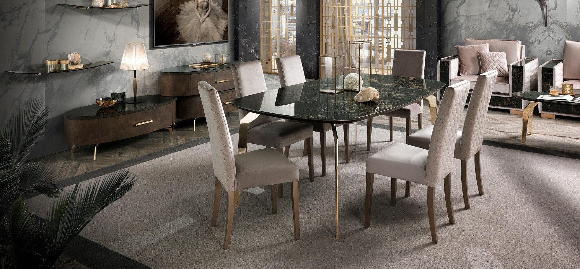 Xlmoebel Essgruppe Luxuriöses Esszimmer-Set aus hochwertigem Holz mit großem Tisch, (7-tlg., 7tlg. Esszimmer Set (Esstisch + 6x Stühle), Hergestellt in Europa