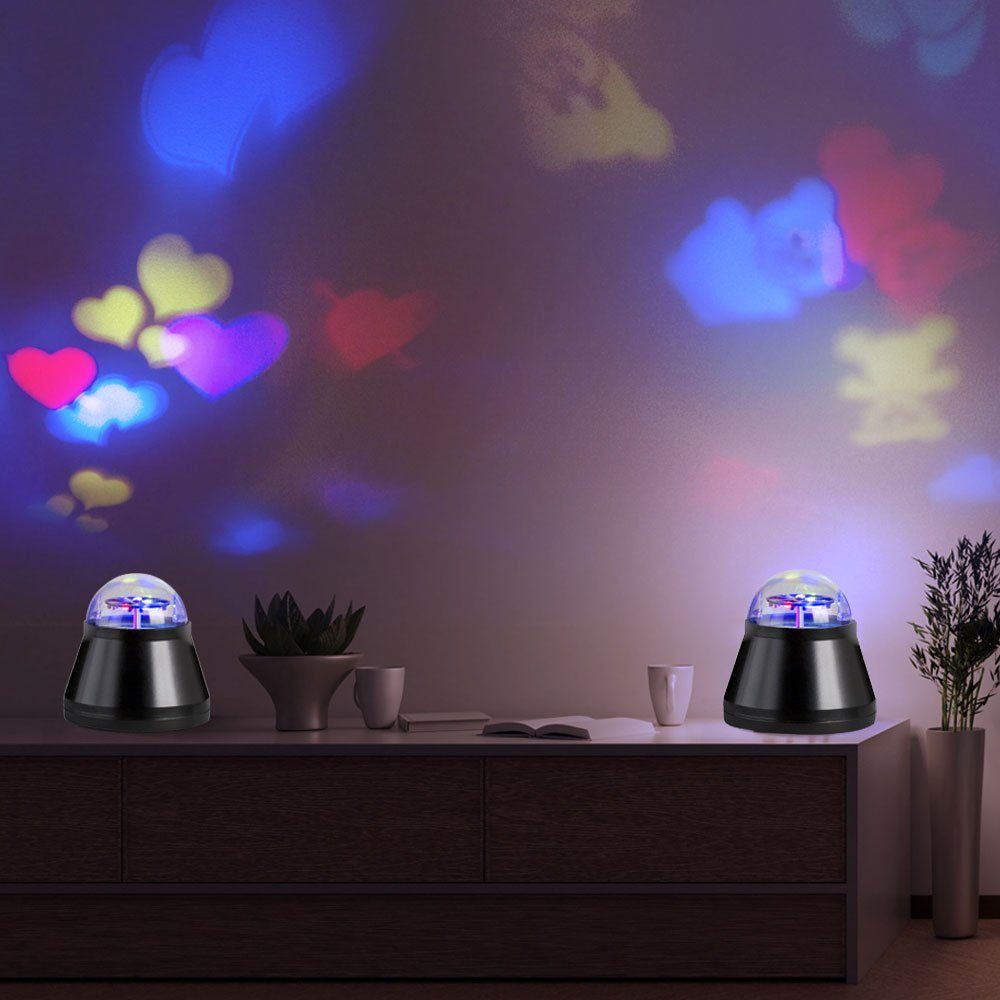 etc-shop LED Dekolicht, LED-Leuchtmittel fest Tischleuchte Schlafzimmerleuchte, Kinderlampe Tischlampe verbaut
