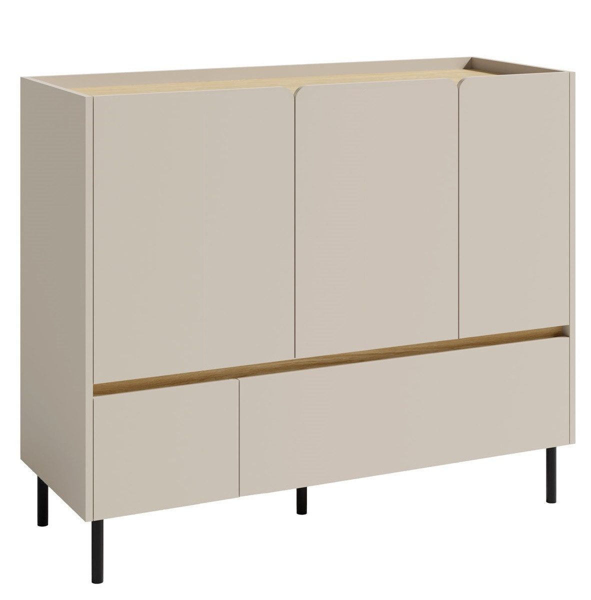 Marmex Möbel Kommode LUCA LC8 Sideboard 120 cm breite