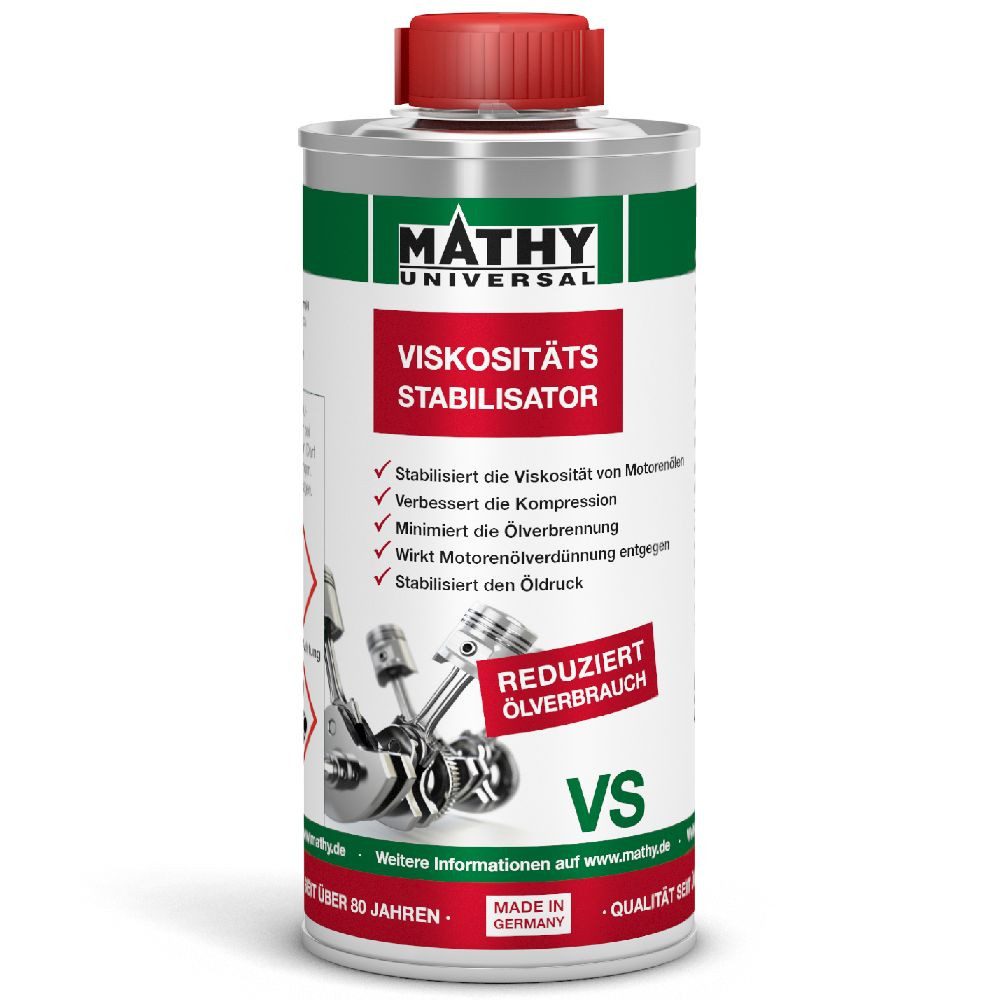 MATHY Öl-Additiv MATHY-VS Viskositätsstabilisator 250 ml, 0,25 l, (1-St) Öl-Additiv stoppt zu hohen Ölverbrauch