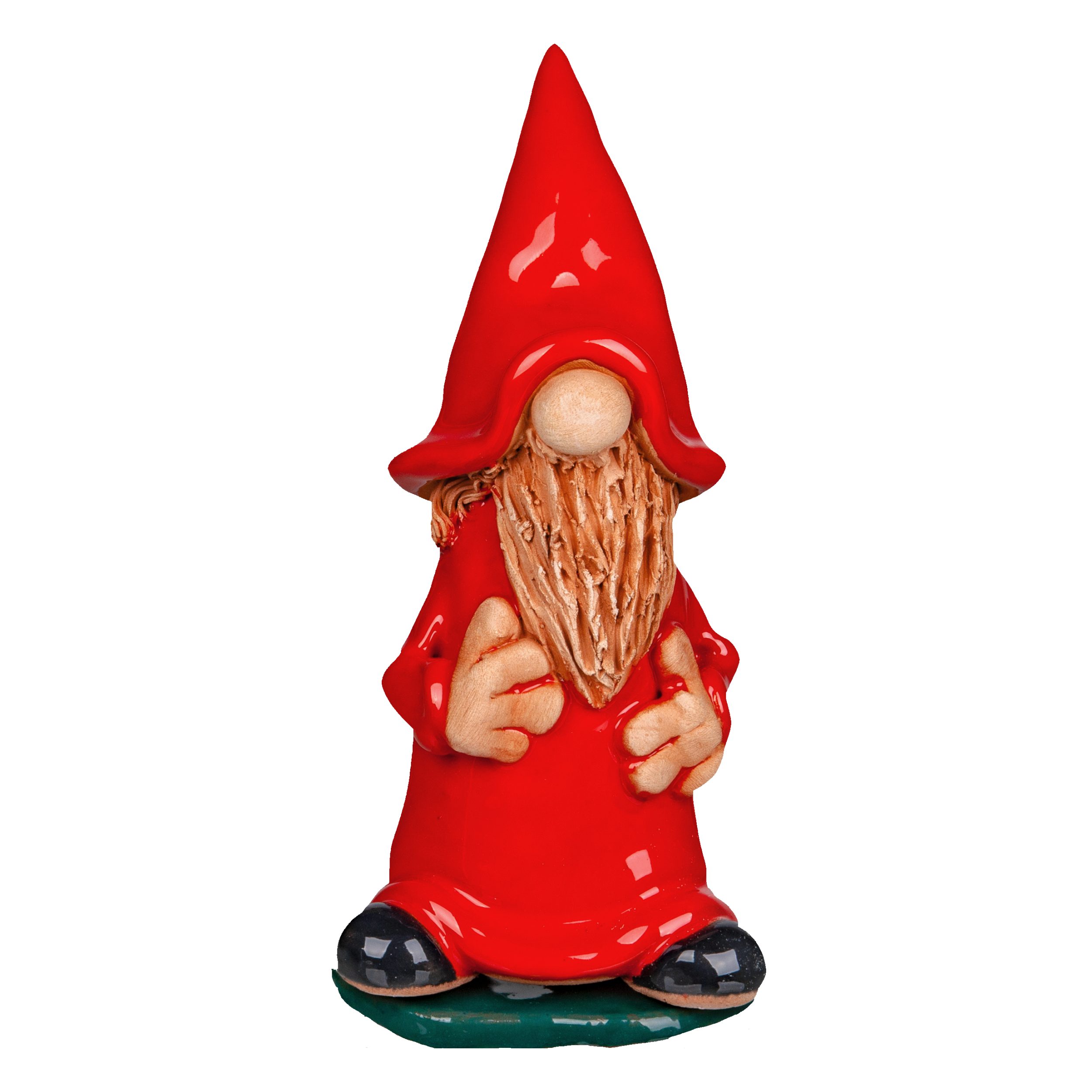 Crottendorfer Räuchermännchen Crottendorfer Räucherfiguren aus Keramik, Wichtel, inklusive 24 Stück Räucherkerzen Größe M