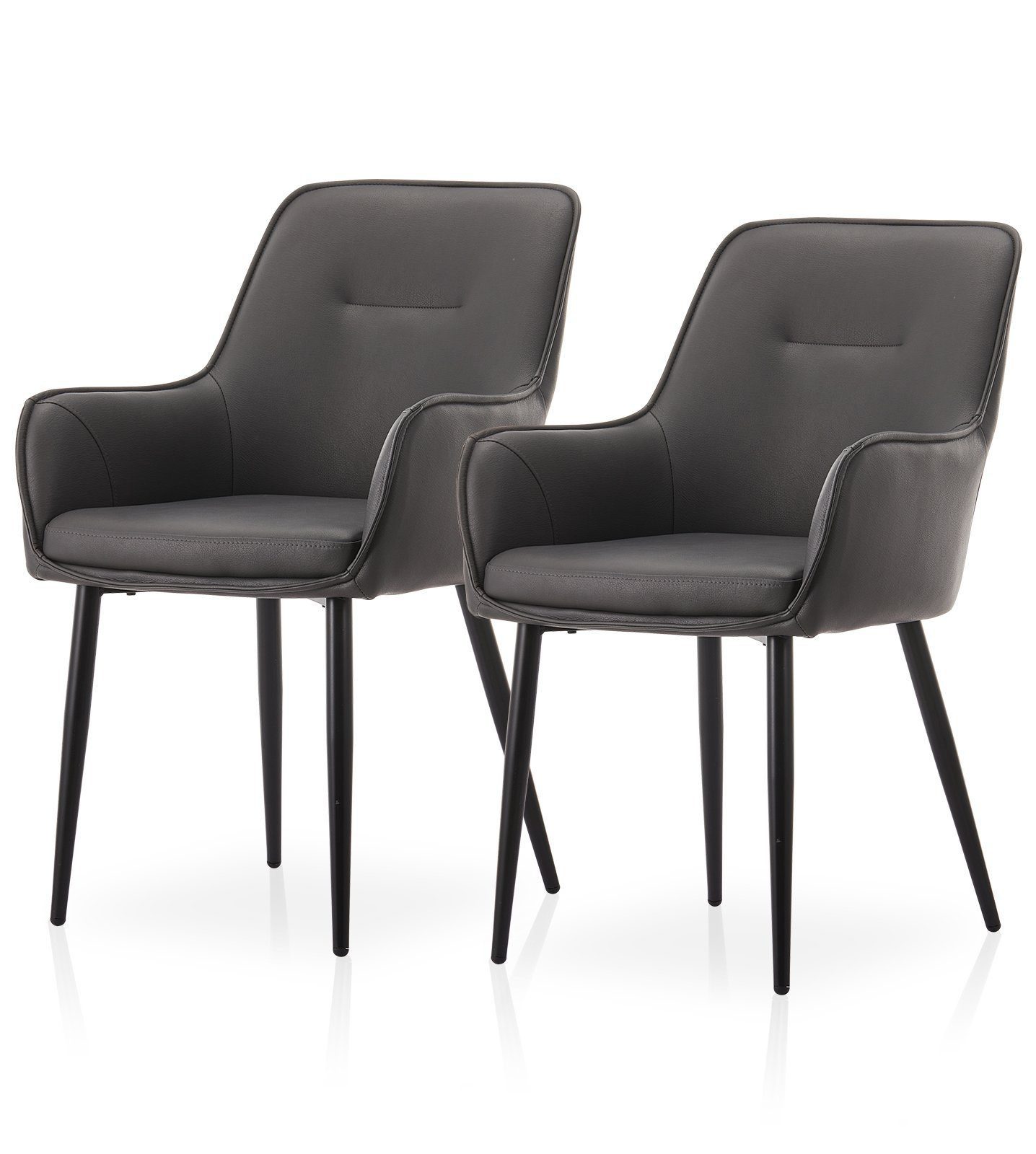 Ofcasa Esszimmerstuhl Kunstlederstuhl (2er Set), Gepolsterter günstig online kaufen
