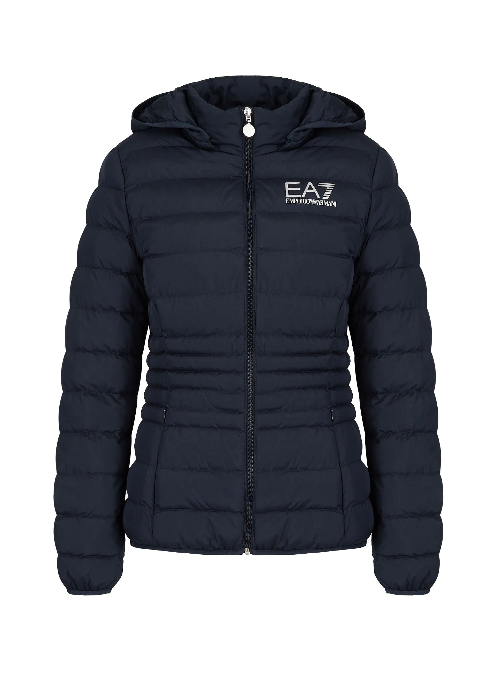 Emporio Armani Steppjacke Jacke Leichte Steppjacke mit abnehmbarer Kapuze (1-St)