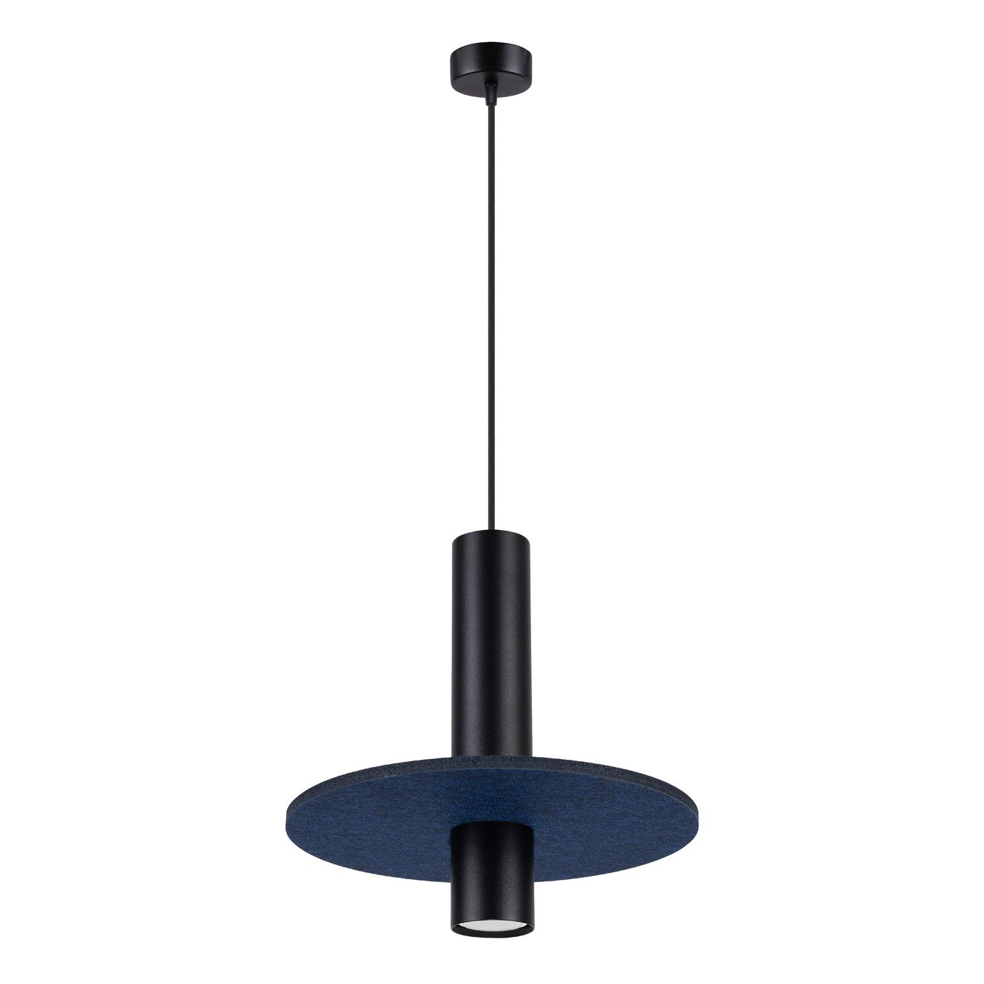 SOLLUX lighting Hängeleuchte Pendelleuchte Pelta 1 Schwarz/Marineblau, Nicht enthalten