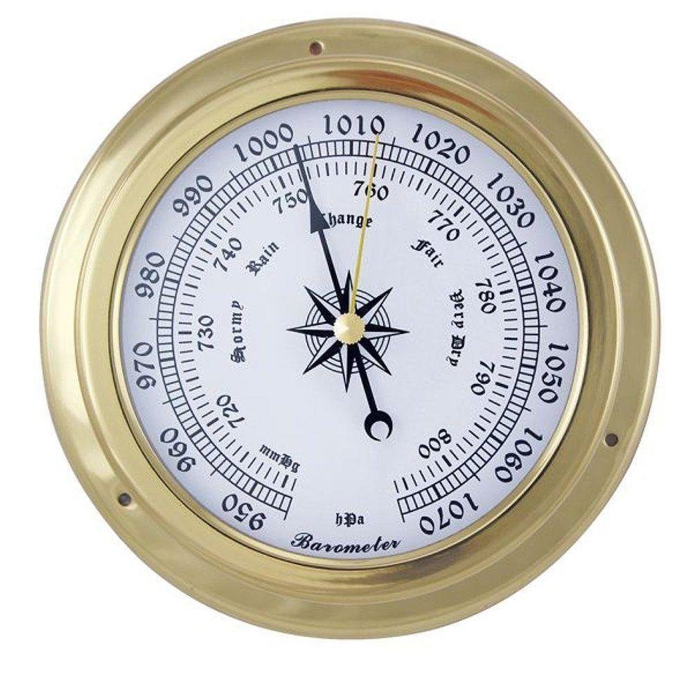 Linoows Dekoobjekt Barometer, Maritimes Schiffsbarometer Ø 14,5 cm, funktionsgetreue Dekoration