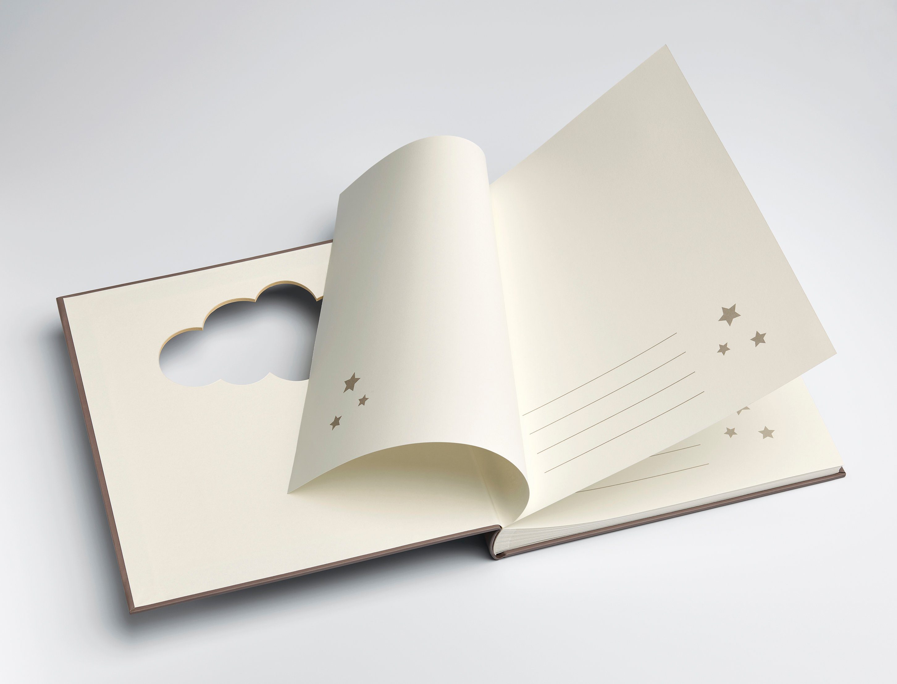 Walther Design Fotoalbum Babyalbum Magical, buchgebundenes Babyalbum, Einband mit Folienprägung