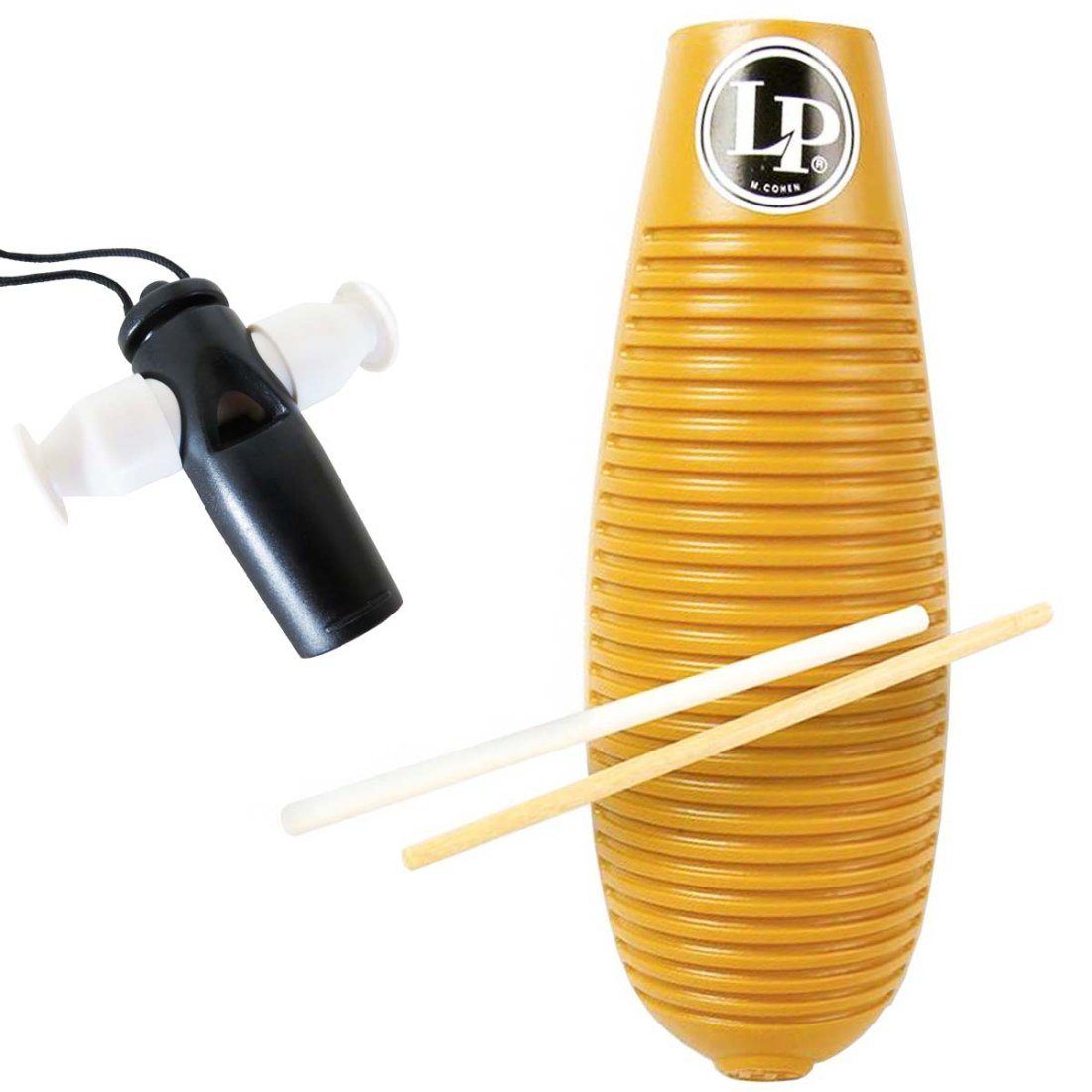Latin Percussion Güiro En Plastique - Instrument De Musique Latino | 13,5" Avec 2 Grattoirs