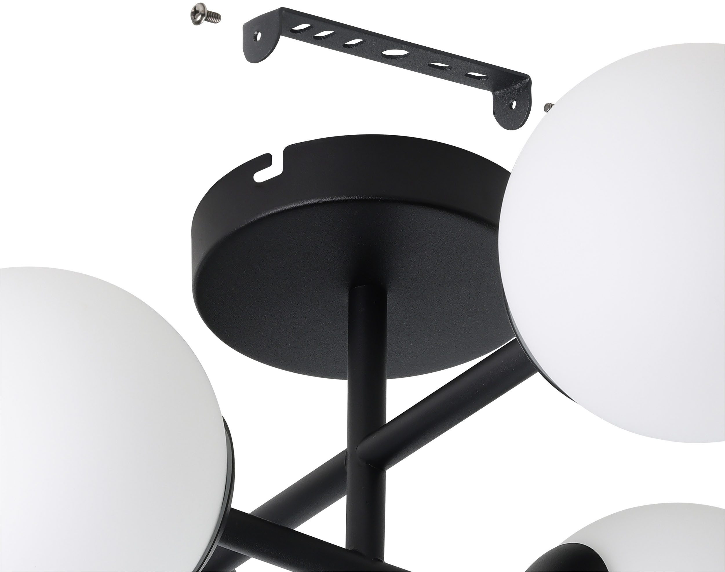 EGLO LED Deckenleuchte CASTROVIDO Deckenlampe - Stahl - G9 - 4X4,2W - IP44, Leuchtmittel wechselbar, Wohzimmerlampe, Esszimmerlampe, Flur, Schlafzimmer,L47,5xB3 – Bild 4 von 5