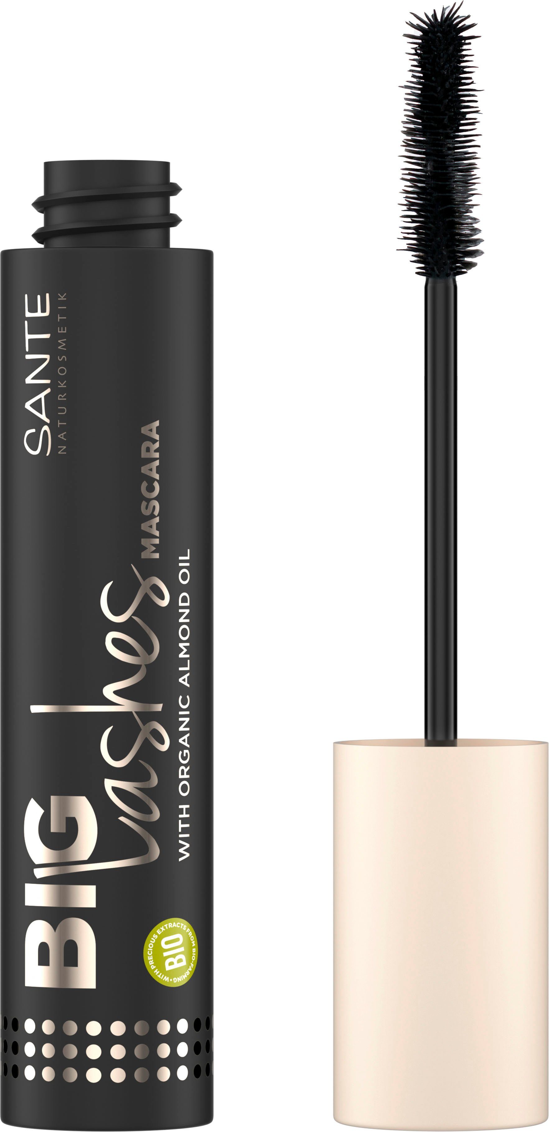 SANTE Mascara Big Lashes Mascara, Intensive Wimpernfülle für einen  dramatischen Augenaufschlag