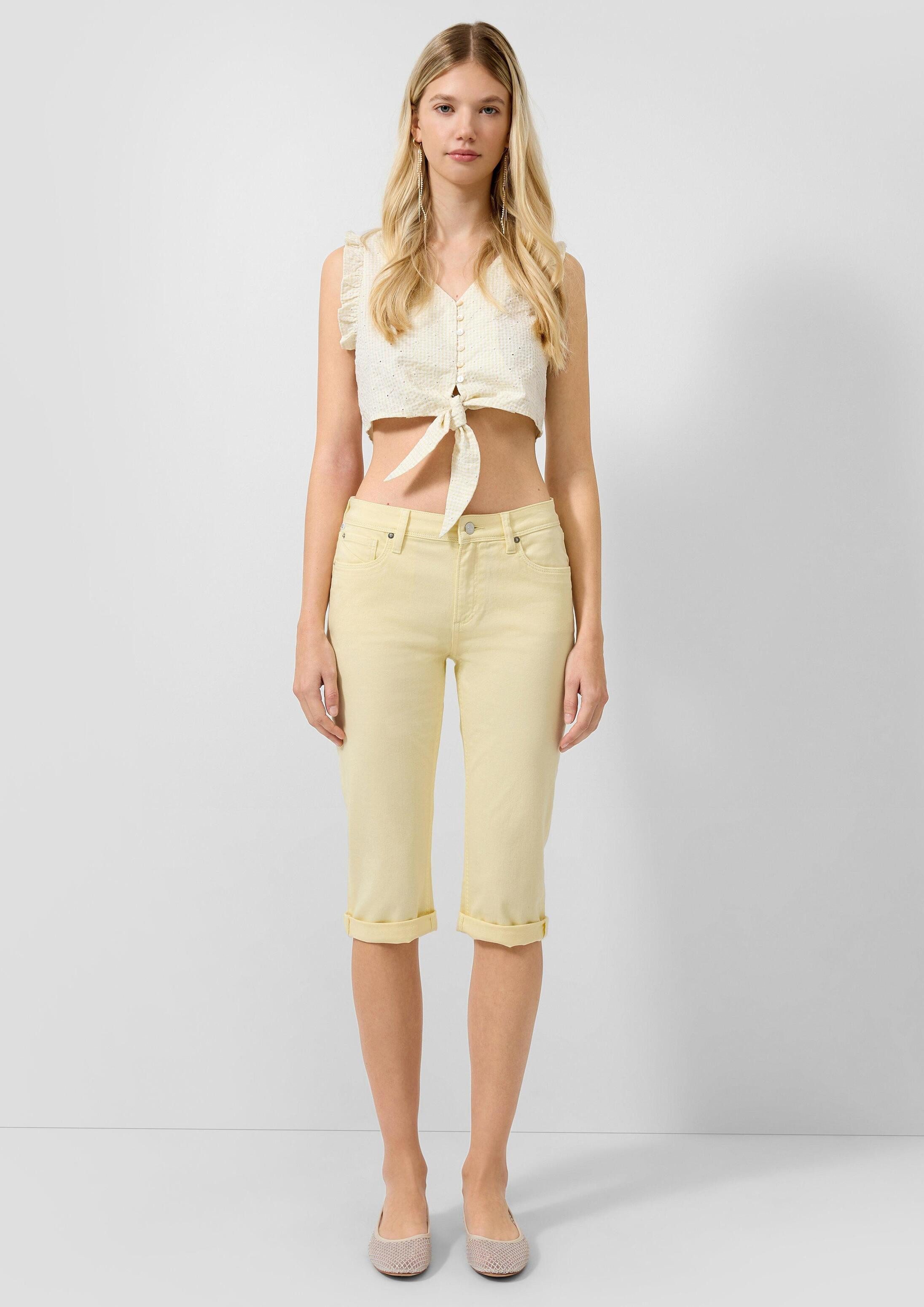 QS Caprihose Jeans-Hose CATIE Capri-Jeans Catie / Mid Rise / Slim Fit
