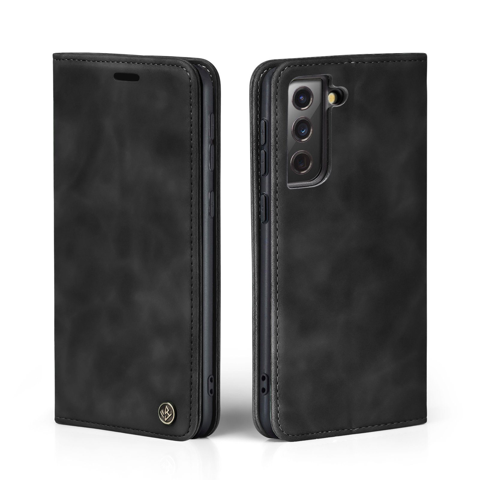 Tec-Expert Handyhülle Tasche Hülle für Samsung Galaxy S24 6.2 Zoll, 6.2, Cover Klapphülle Case mit Kartenfach Fliphülle aufstellbar