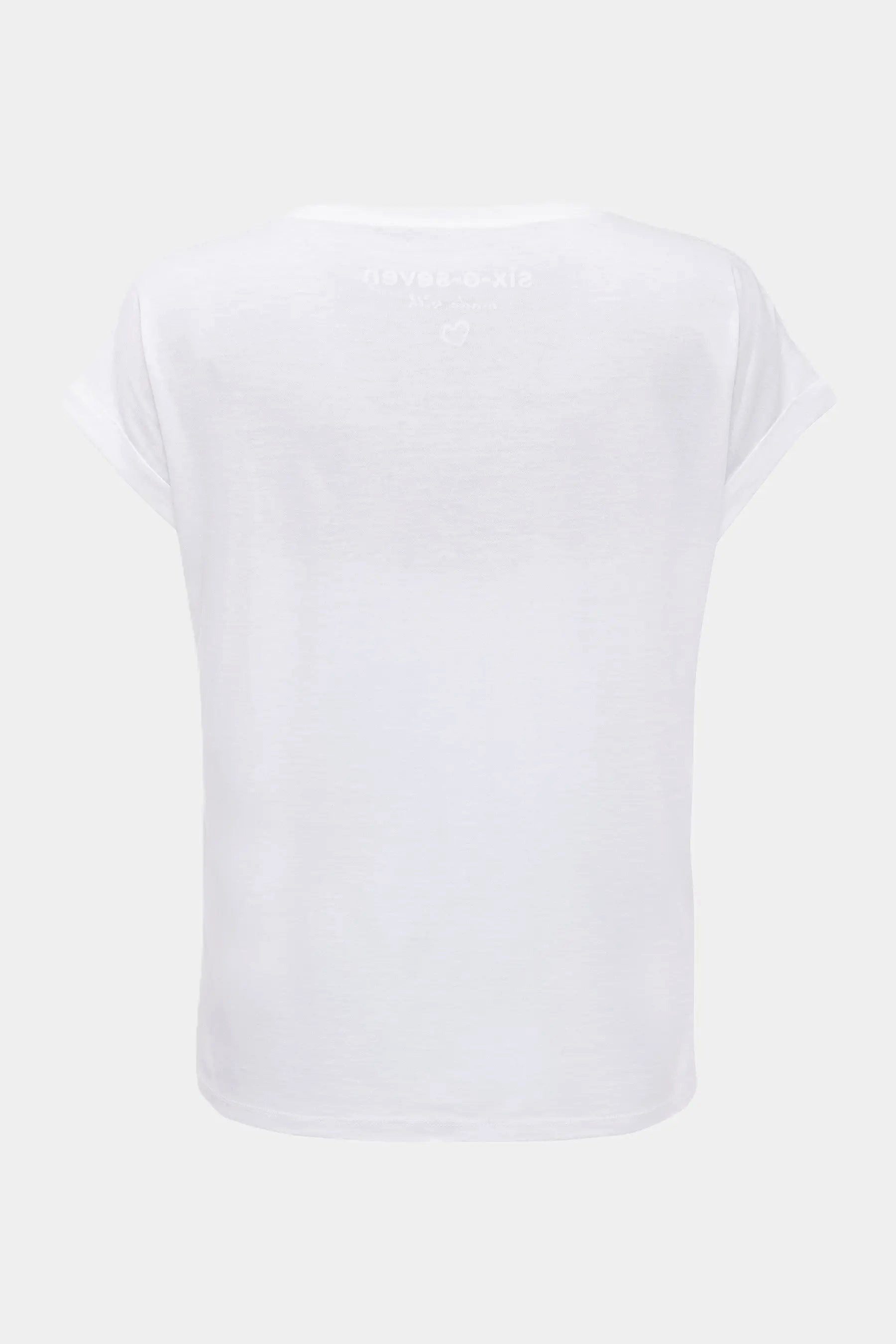 six-o-seven T-Shirt Six-o-Seven T-Shirt mit Tiger Print WHITE günstig online kaufen