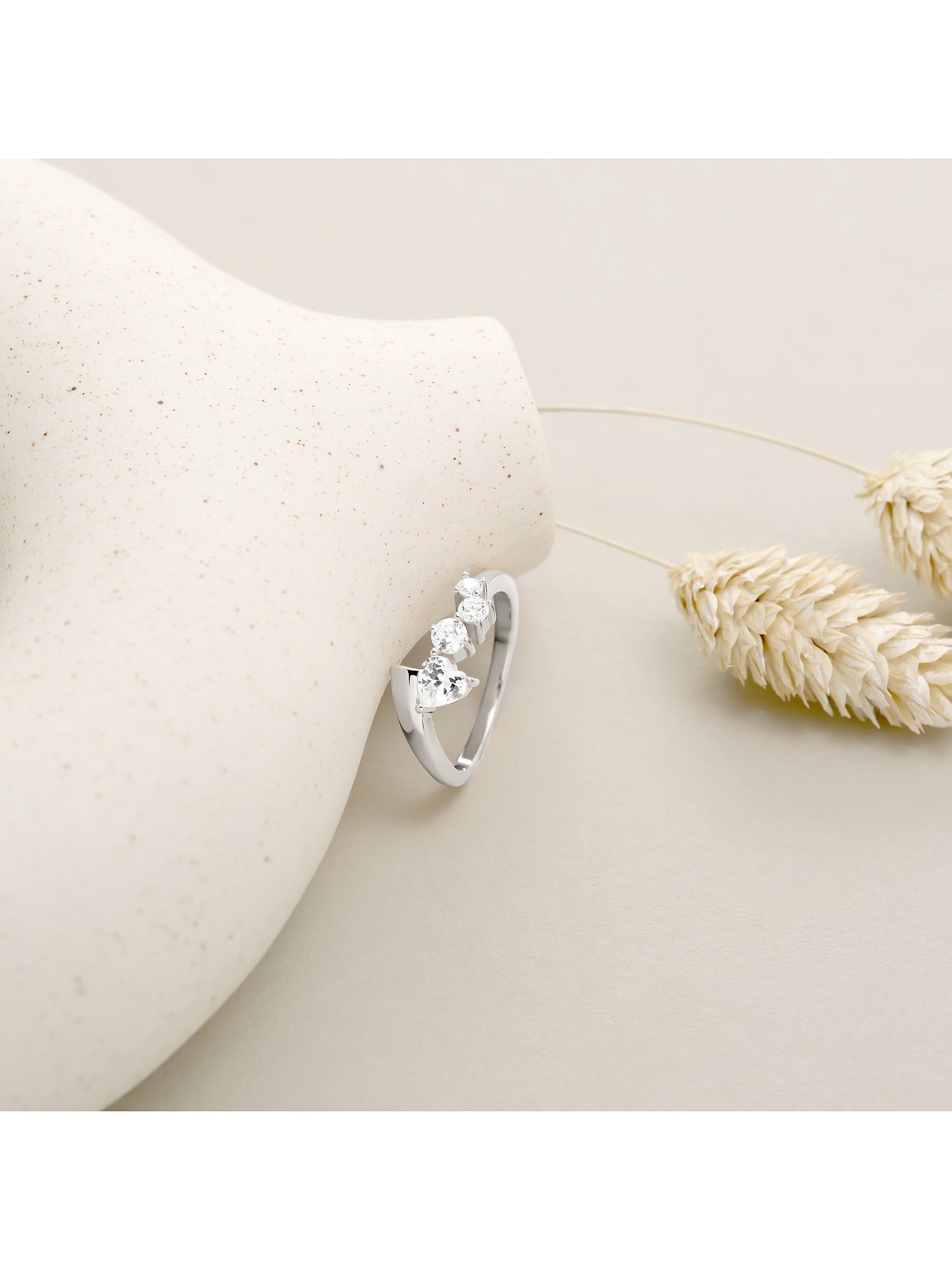 JETTE Silberring, Zirkonia, synthetisch günstig online kaufen