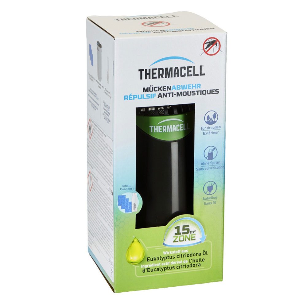 ThermaCell Insektenabwehrgerät Halo Mini Mückenabwehrgerät PT-19 - Graphite Insektenschutz, Insektenschutzgerät gegen Stechmücken, für Außenbereich