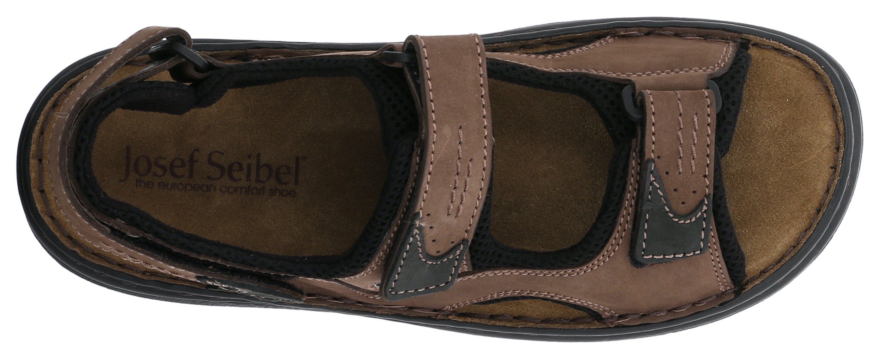 Josef Seibel FRANKLYN Sandale, Sommerschuh, Klettschuh, Freizeitsandale, mit Kontrastnähten