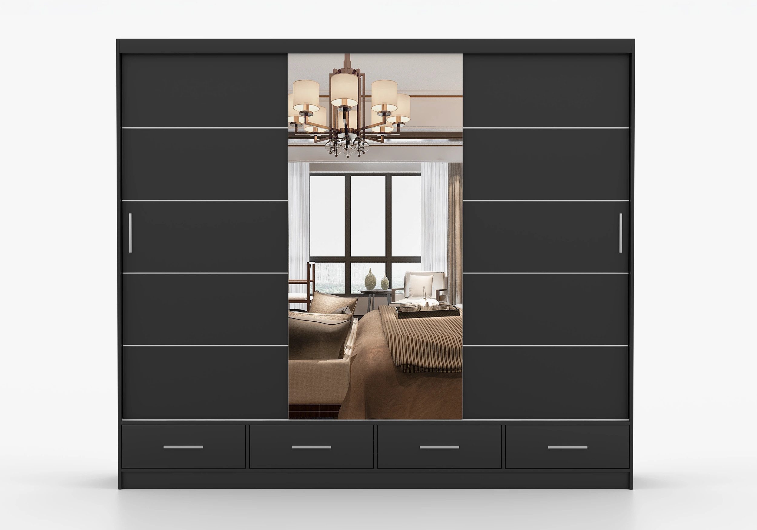 imoebel24 Schwebetürenschrank FLORENCE 250 cm - günstig online kaufen