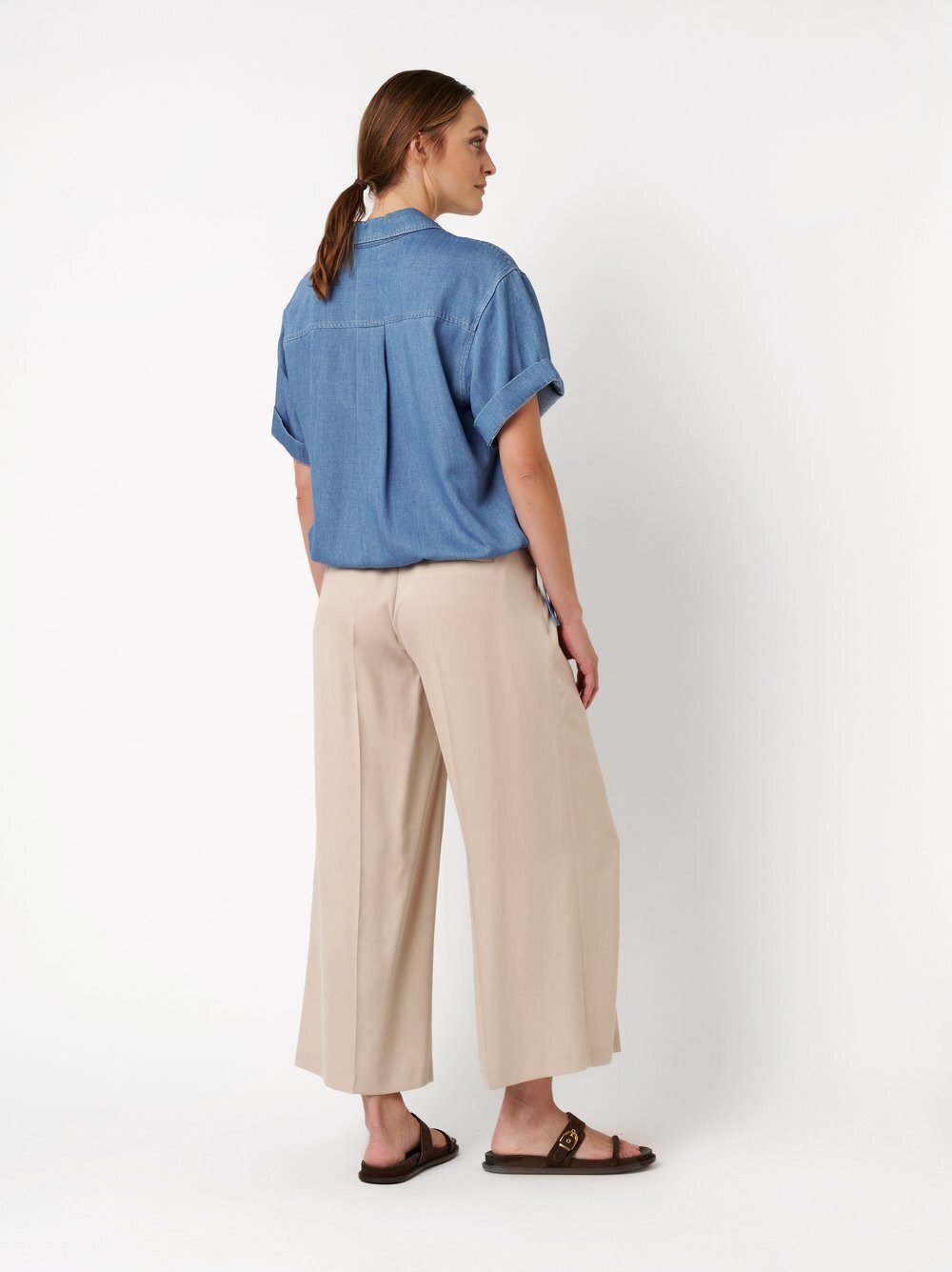 TONI Culotte Luisa Culotte mit Gürtel und Bundfalten