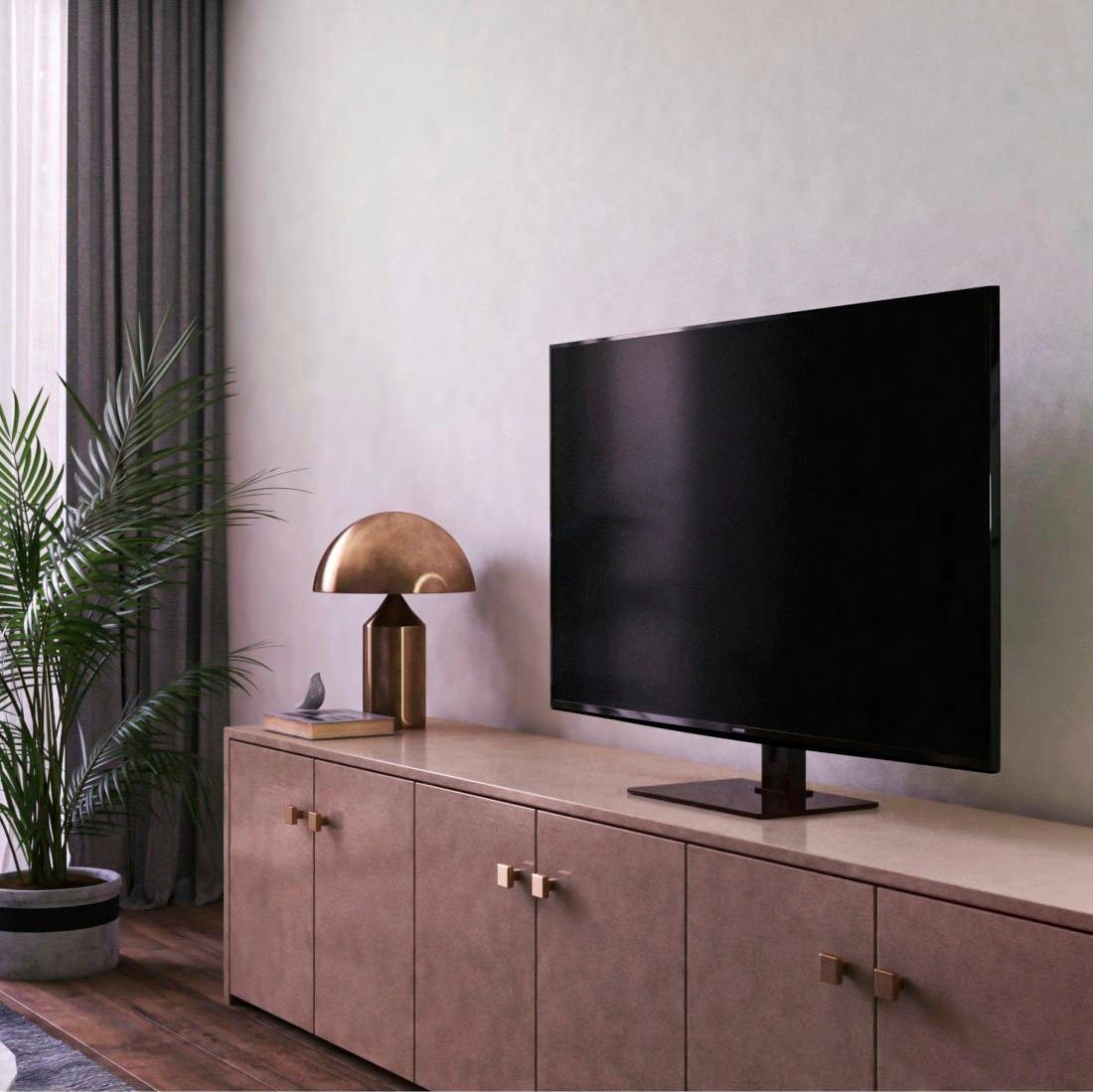 Hama TV-Standfuß, FULLMOTION, 140 cm TV (bis Schwarz TV-Standfuß, 55 Halter Zoll) (55)