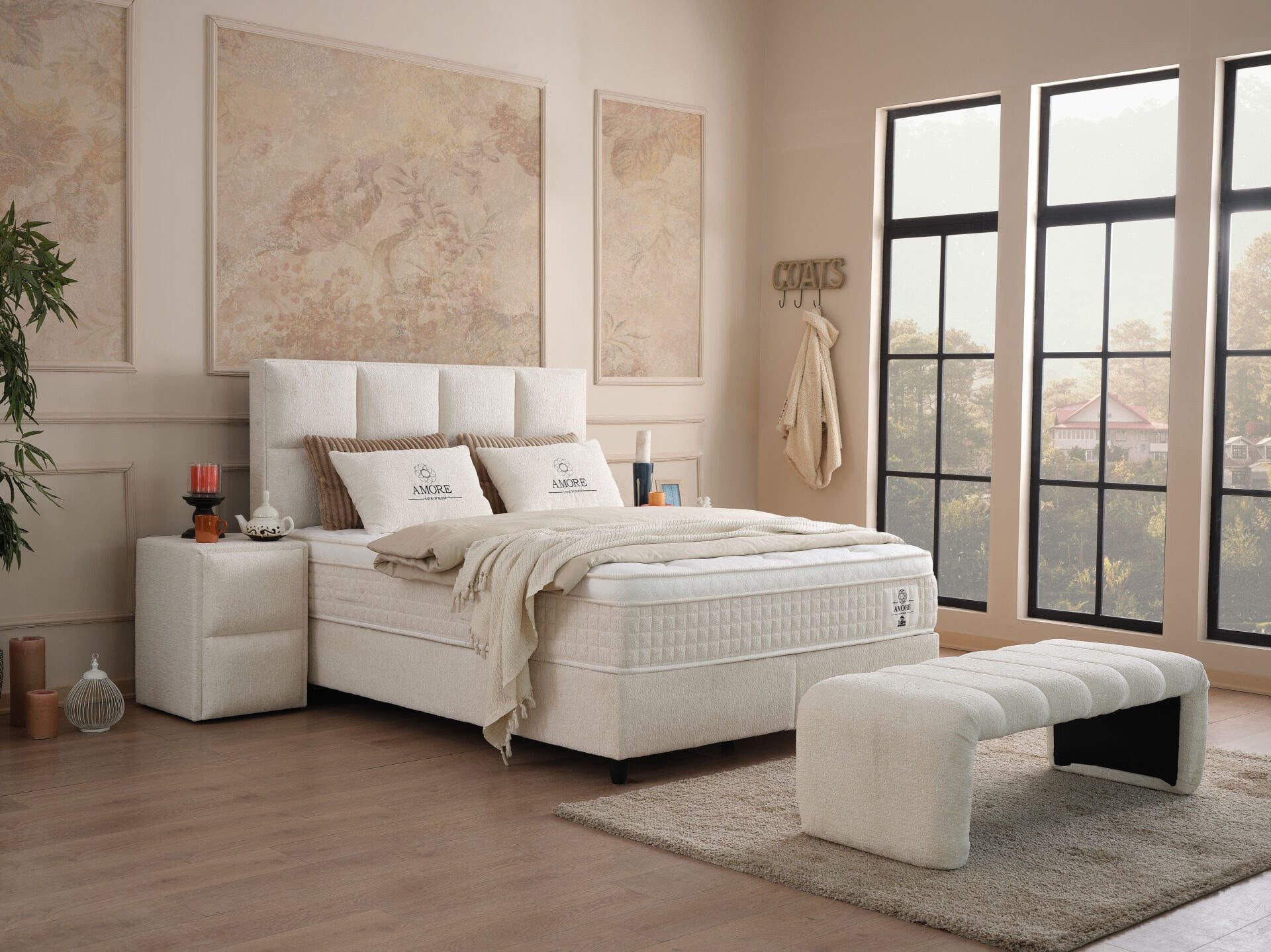 gowoll Boxspringbett mit Matratze Polsterbett Stauraumbett mit Betkasten inkl. Lieferung, inklusive Matratze