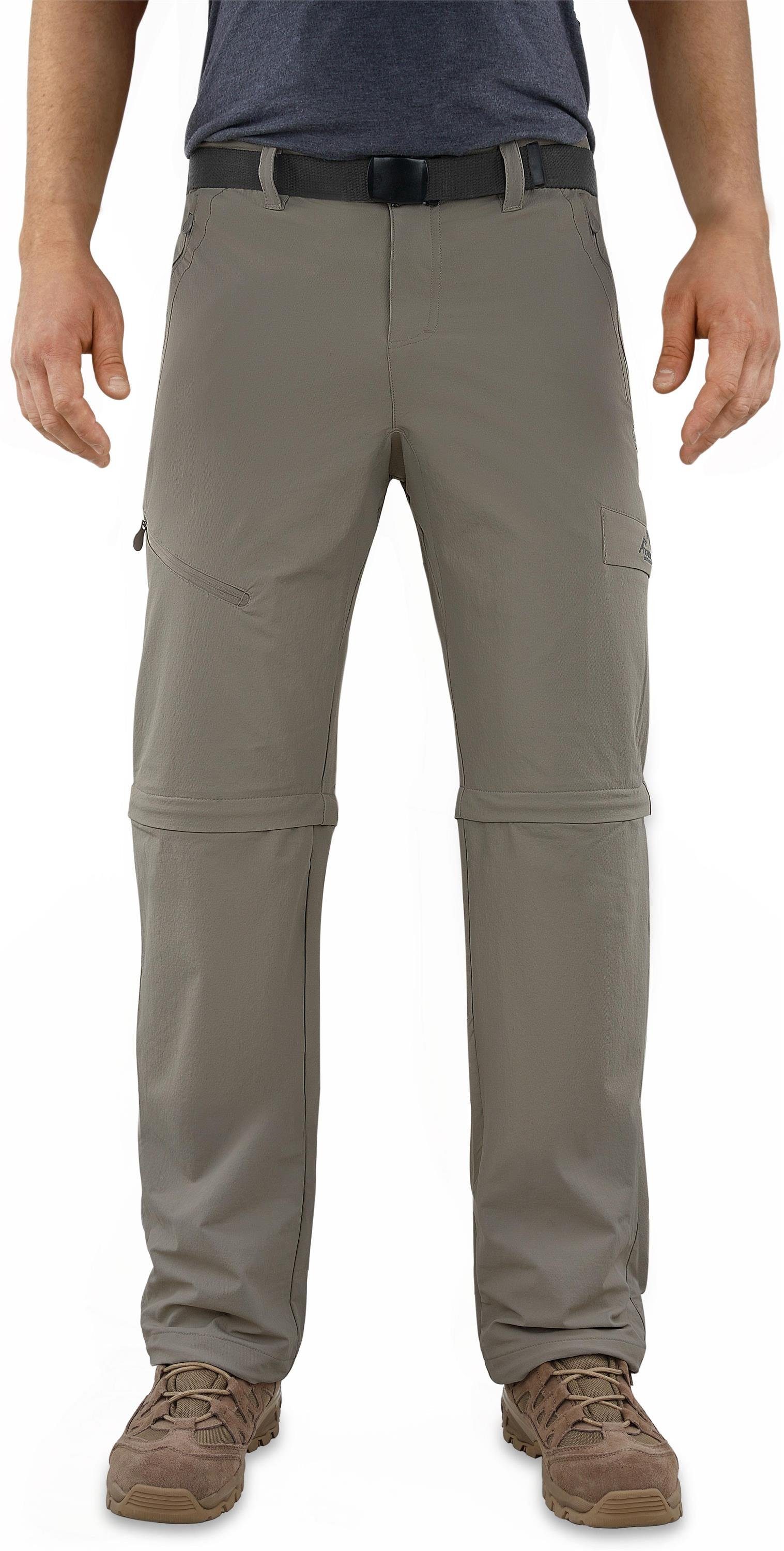 normani Zip-off-Hose Herren 2-in-1 Zip-Off Softshellhose Daventry Outdoorhose Wanderhose Sommerhose mit Sonnenschutzfaktor 50+