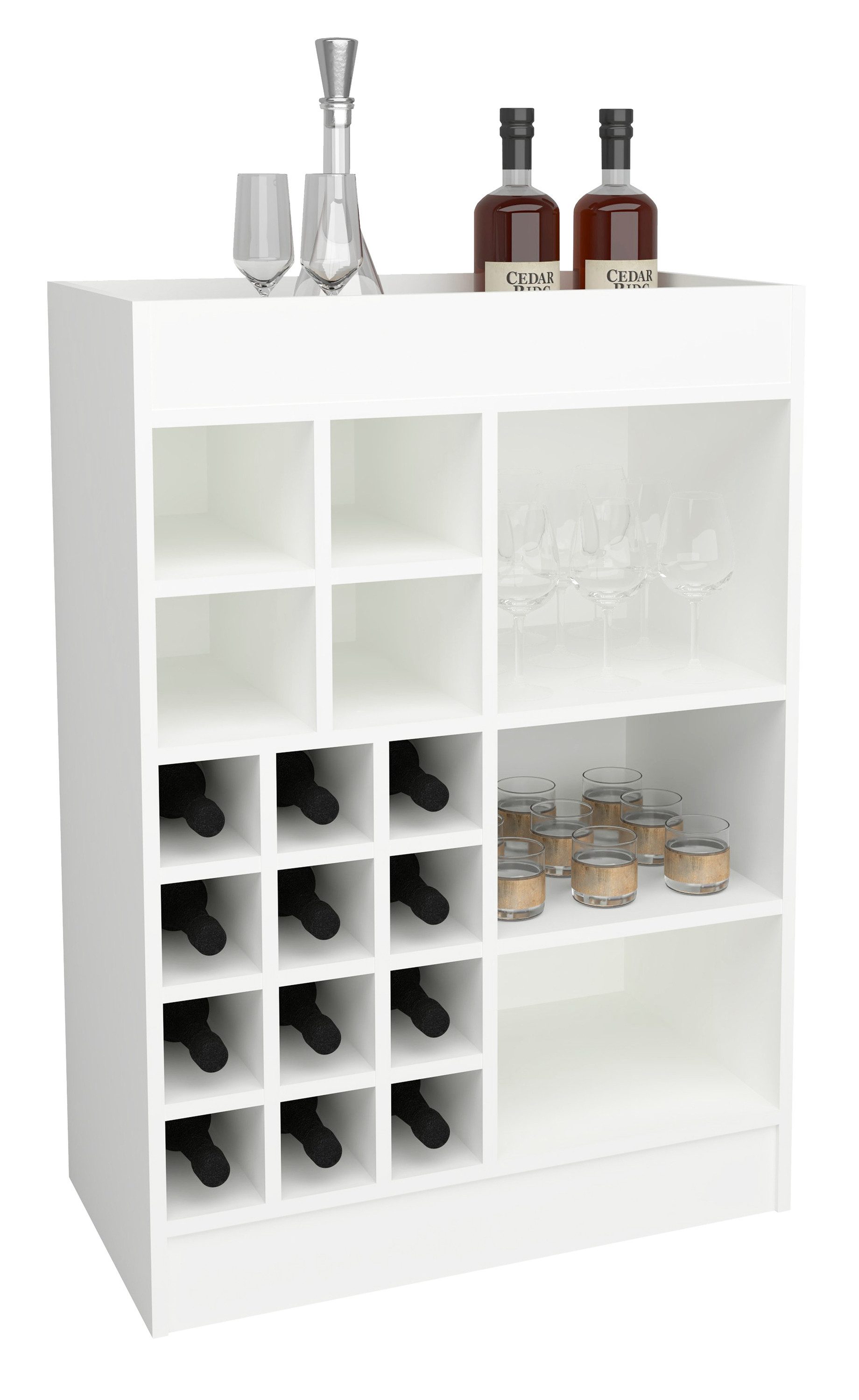 VCM Unterschrank Küchenschrank Kommode Flaschen Weinregal günstig online kaufen