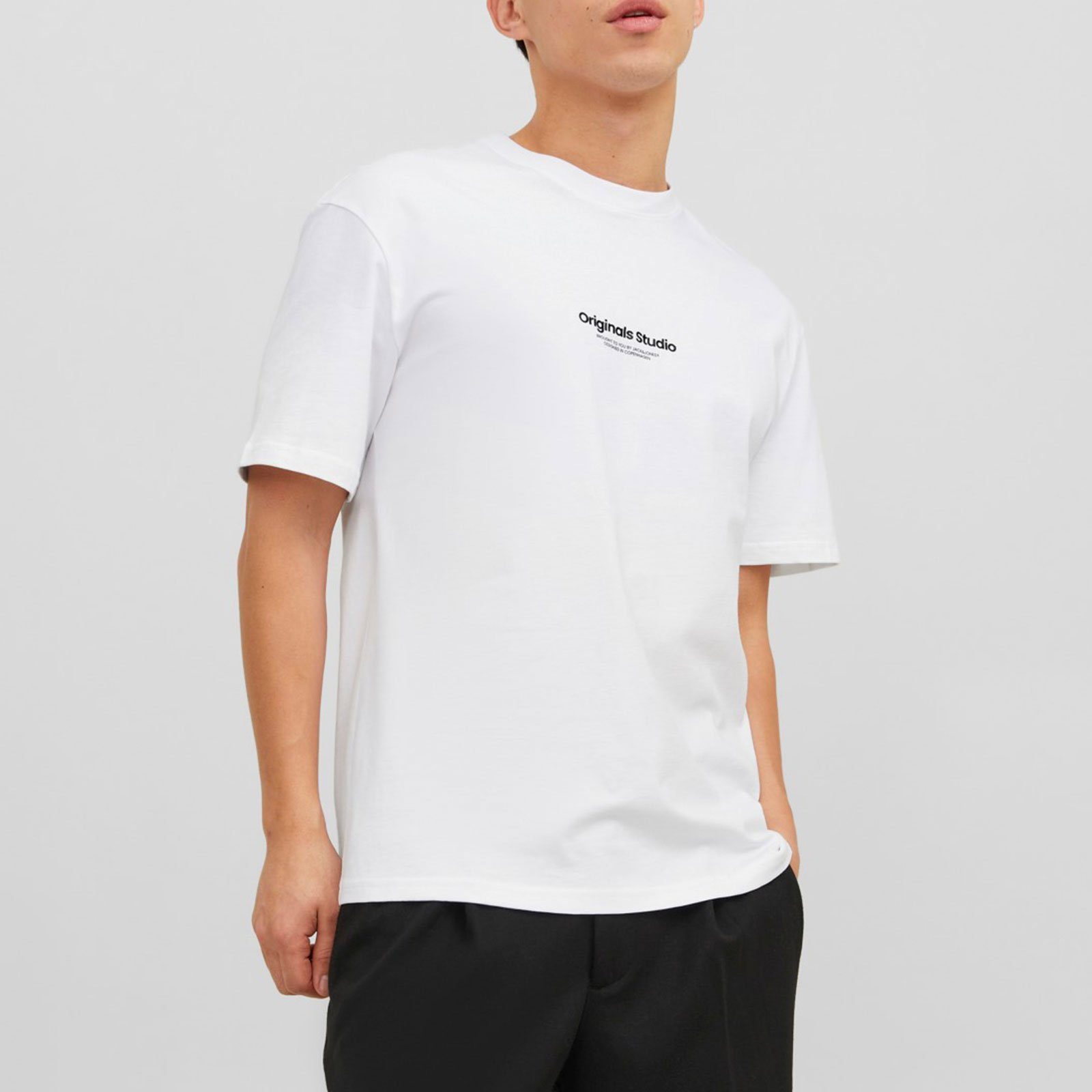 Jack & Jones T-Shirt 1er Pack Jorvesterbro Tee SS Crew Neck mit modischem S günstig online kaufen