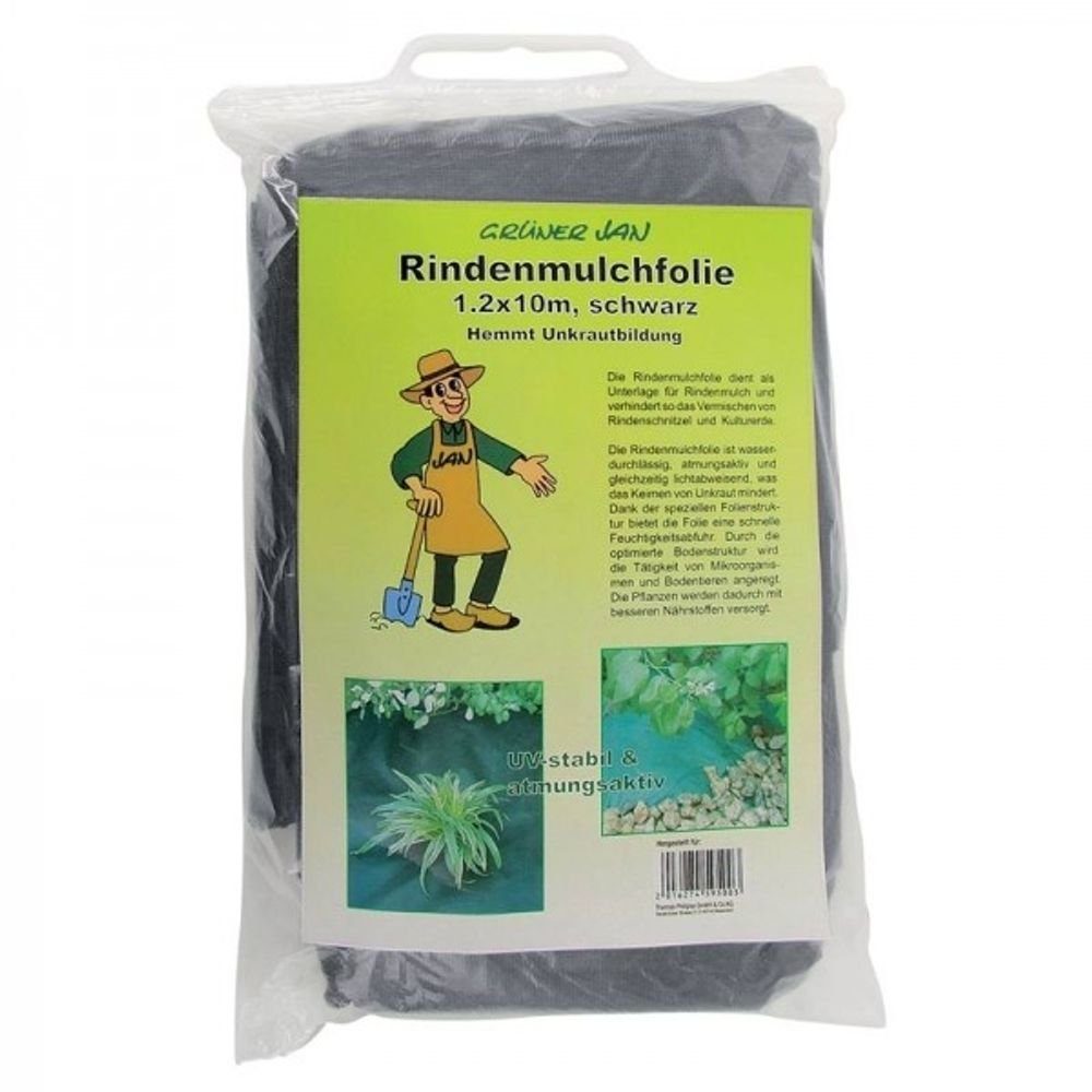 Grüner Jan Unkrautvlies Rindenmulchfolie Gartenvlies 1,2x10m
