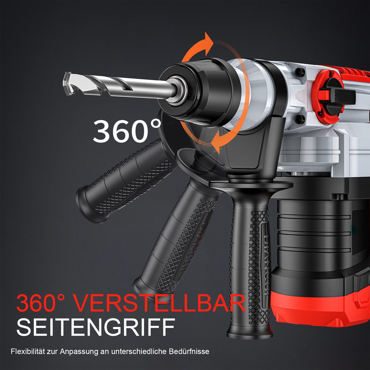 AeroAxis Bohrhammer SDS Plus 1500W, 4 in 1 Funktionen für Beton, Mauerwerk, günstig online kaufen